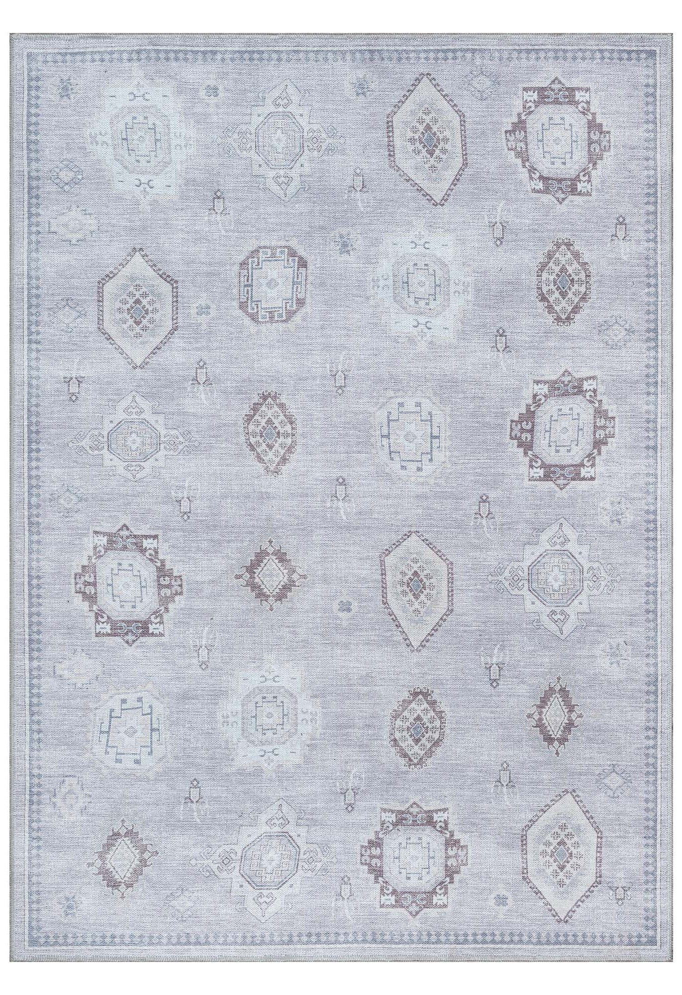 Amery Beige Pale Blush Brown Antique Oushak Rug