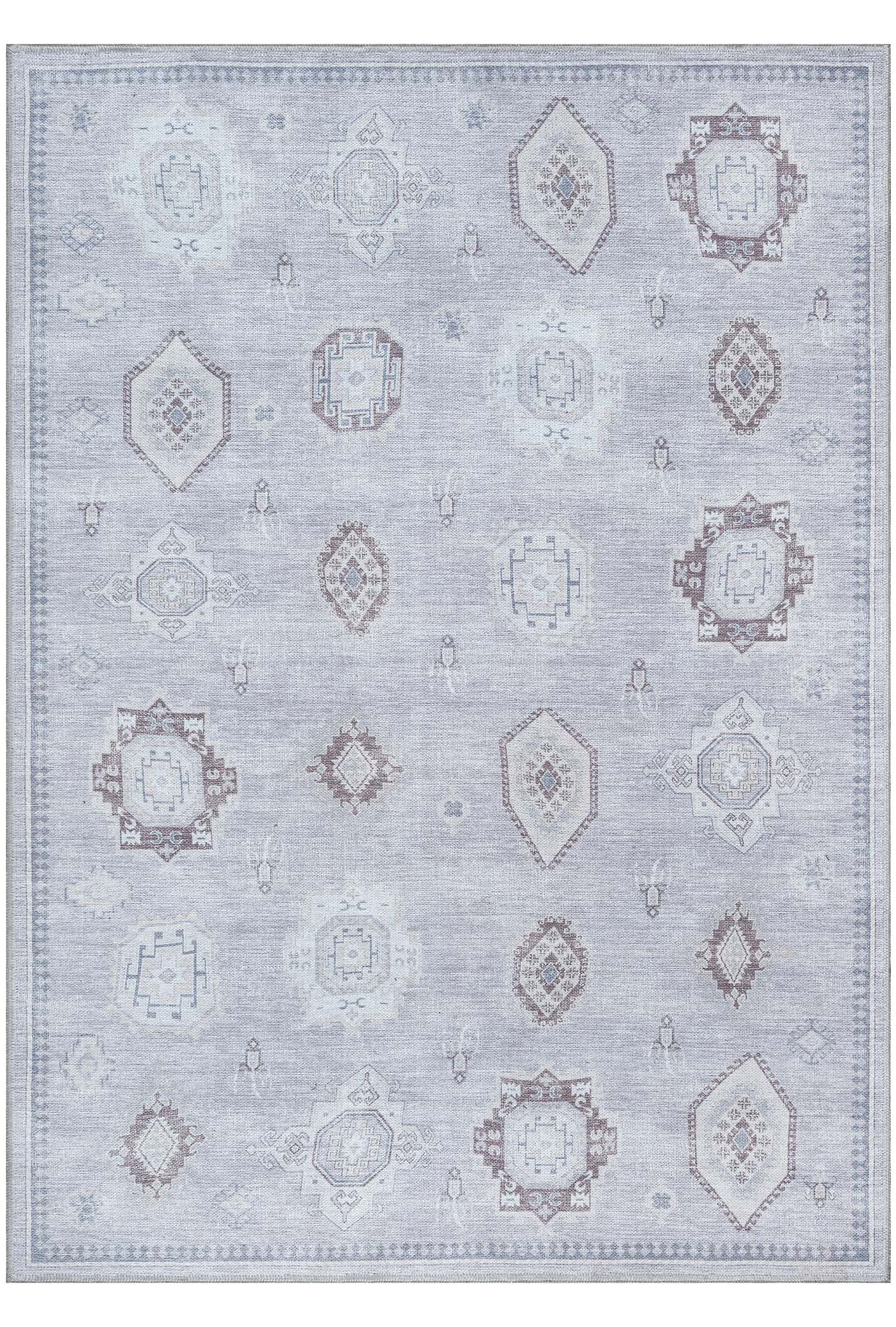 Amery Beige Pale Blush Brown Antique Oushak Rug