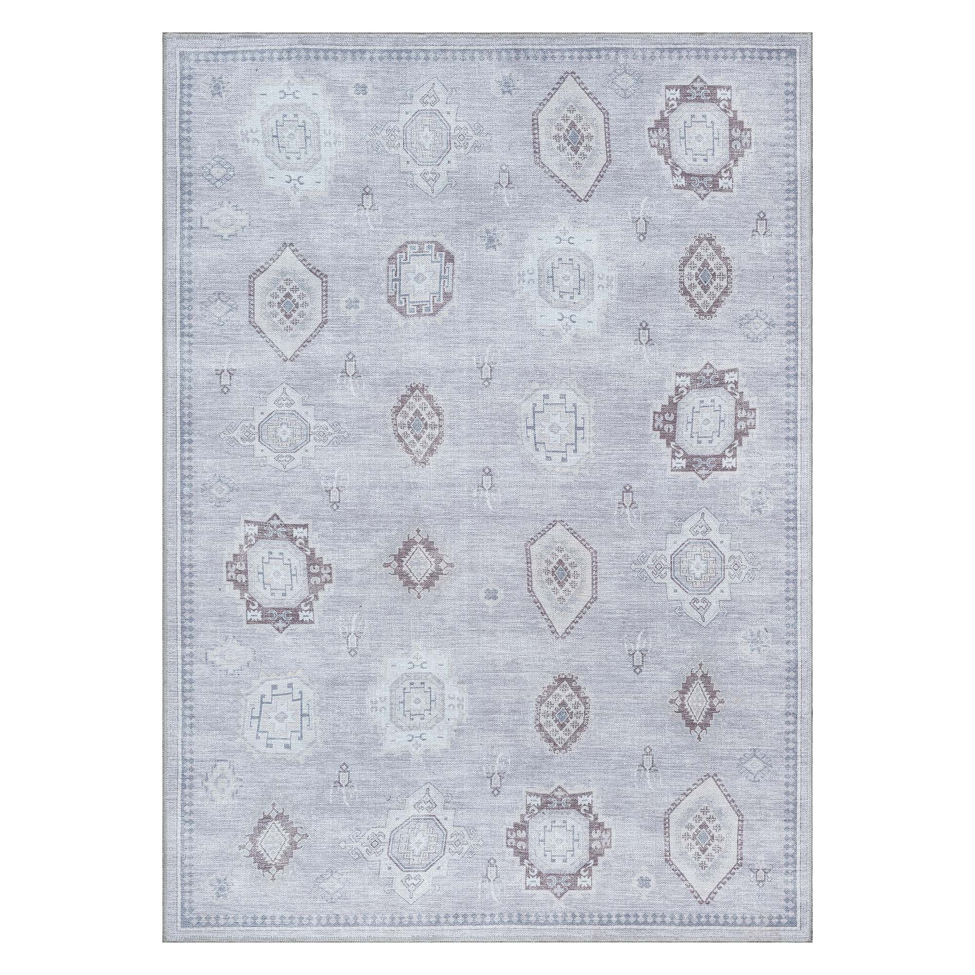 Amery Beige Pale Blush Brown Antique Oushak Rug