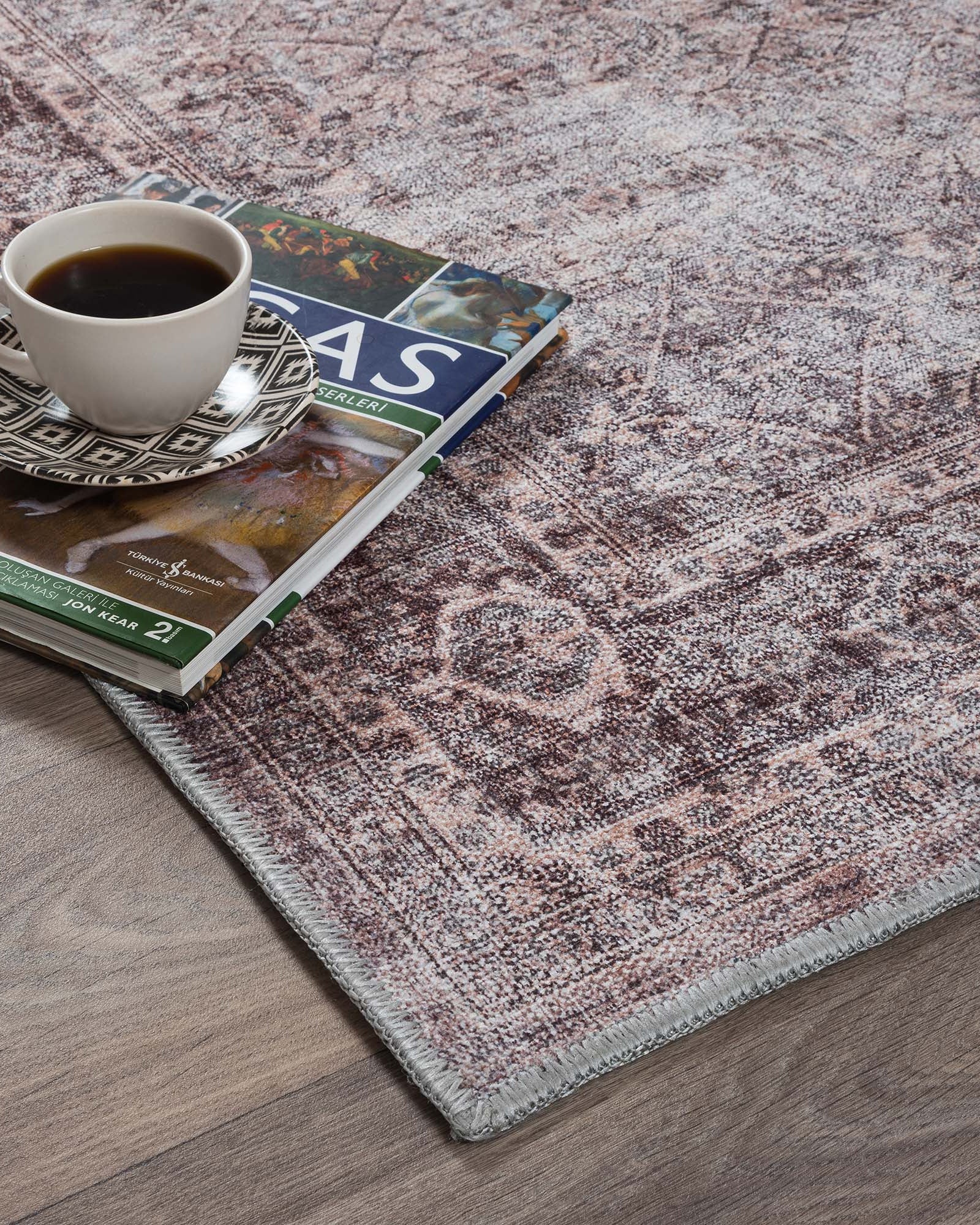 Cecile Distressed Persian Beige, Blush & Muted Sage Rug