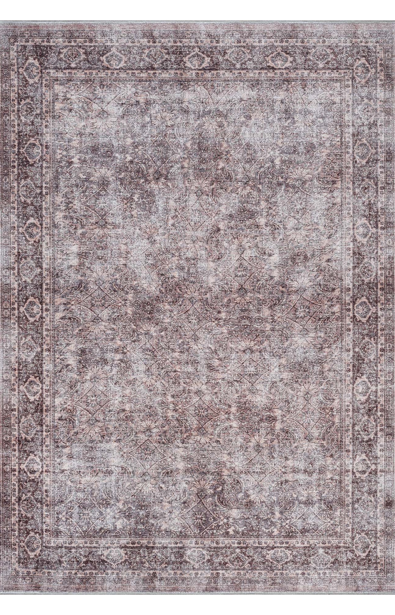 Cecile Distressed Persian Beige, Blush & Muted Sage Rug