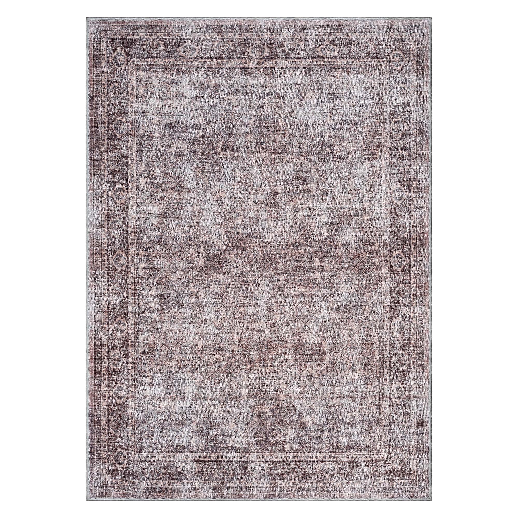 Cecile Distressed Persian Beige, Blush & Muted Sage Rug