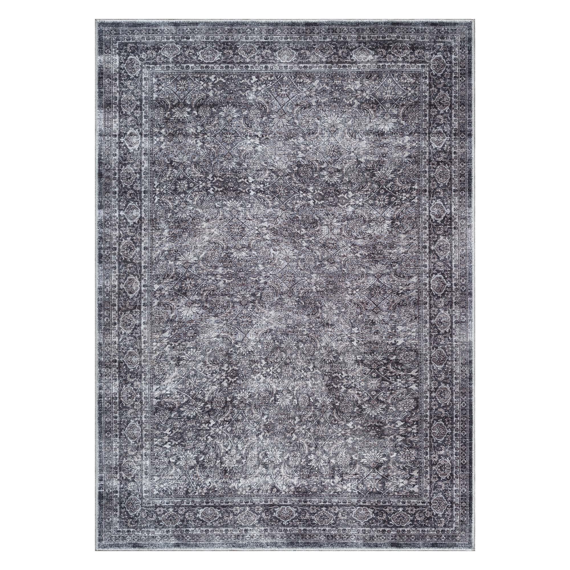 Valerie Distressed Persian Newburg Green & Olive Rug