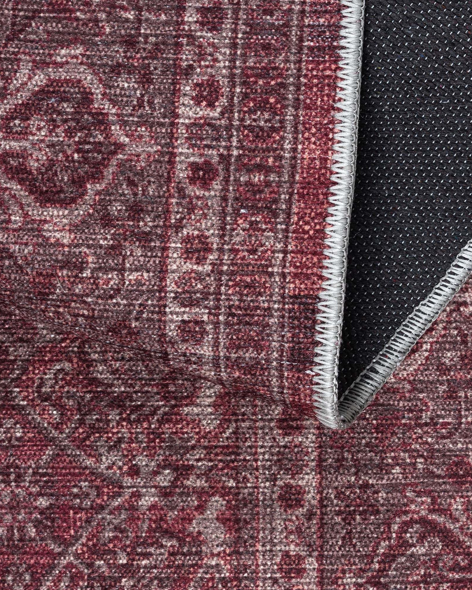 Hermine Red Brown Distressed Persian Vintage Rug