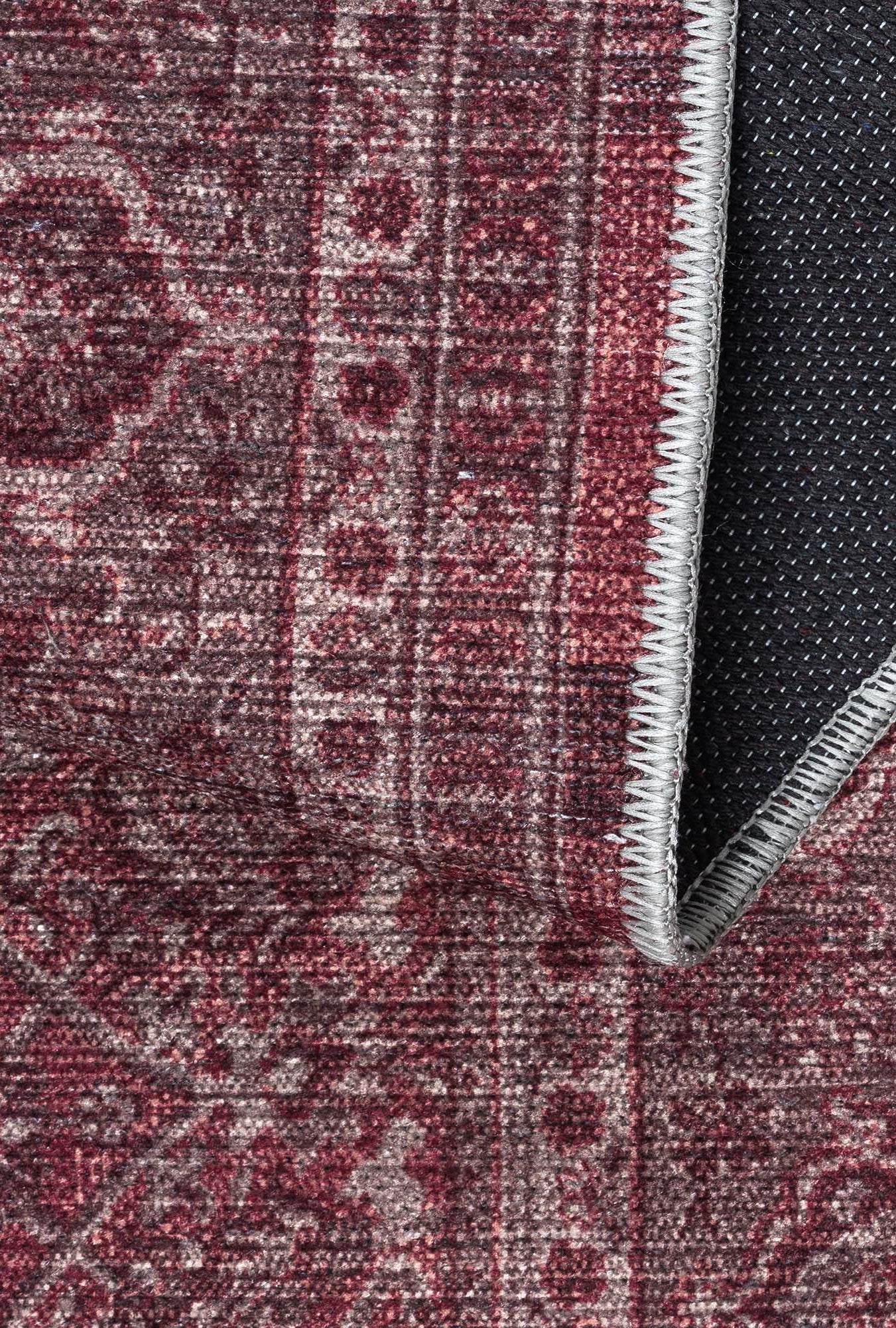 Hermine Red Brown Distressed Persian Vintage Rug