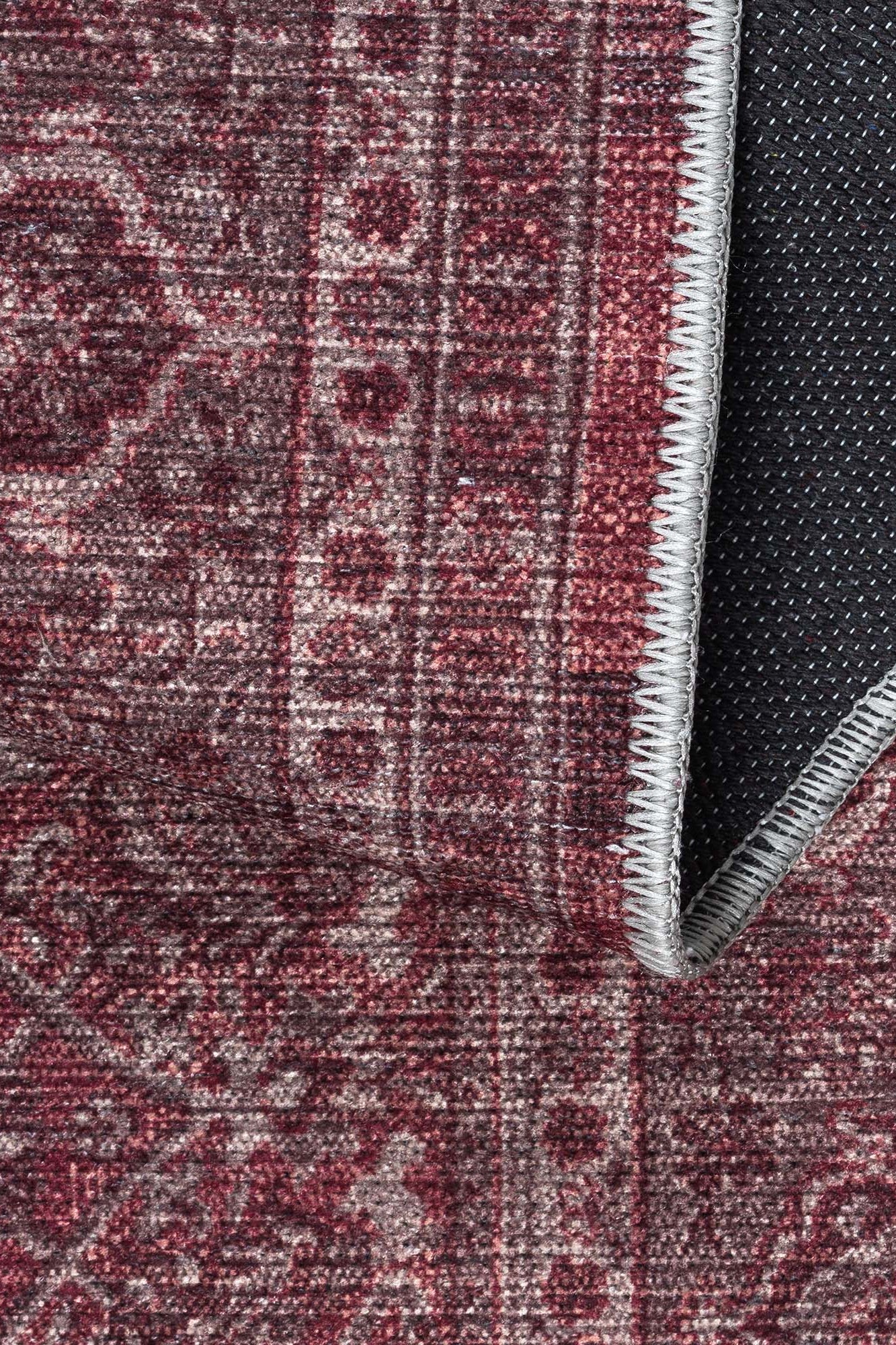 Hermine Red Brown Distressed Persian Vintage Rug