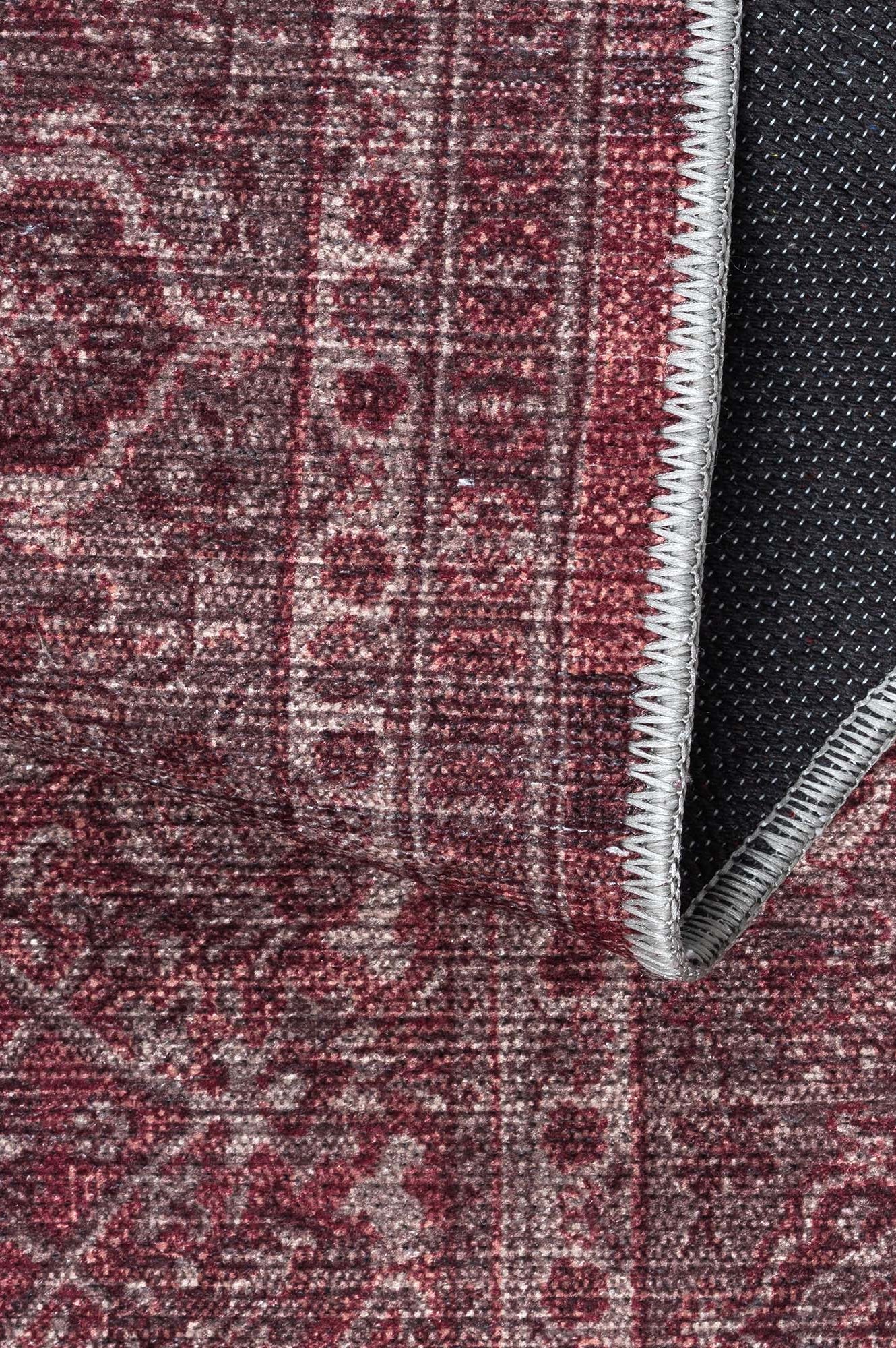 Hermine Red Brown Distressed Persian Vintage Rug