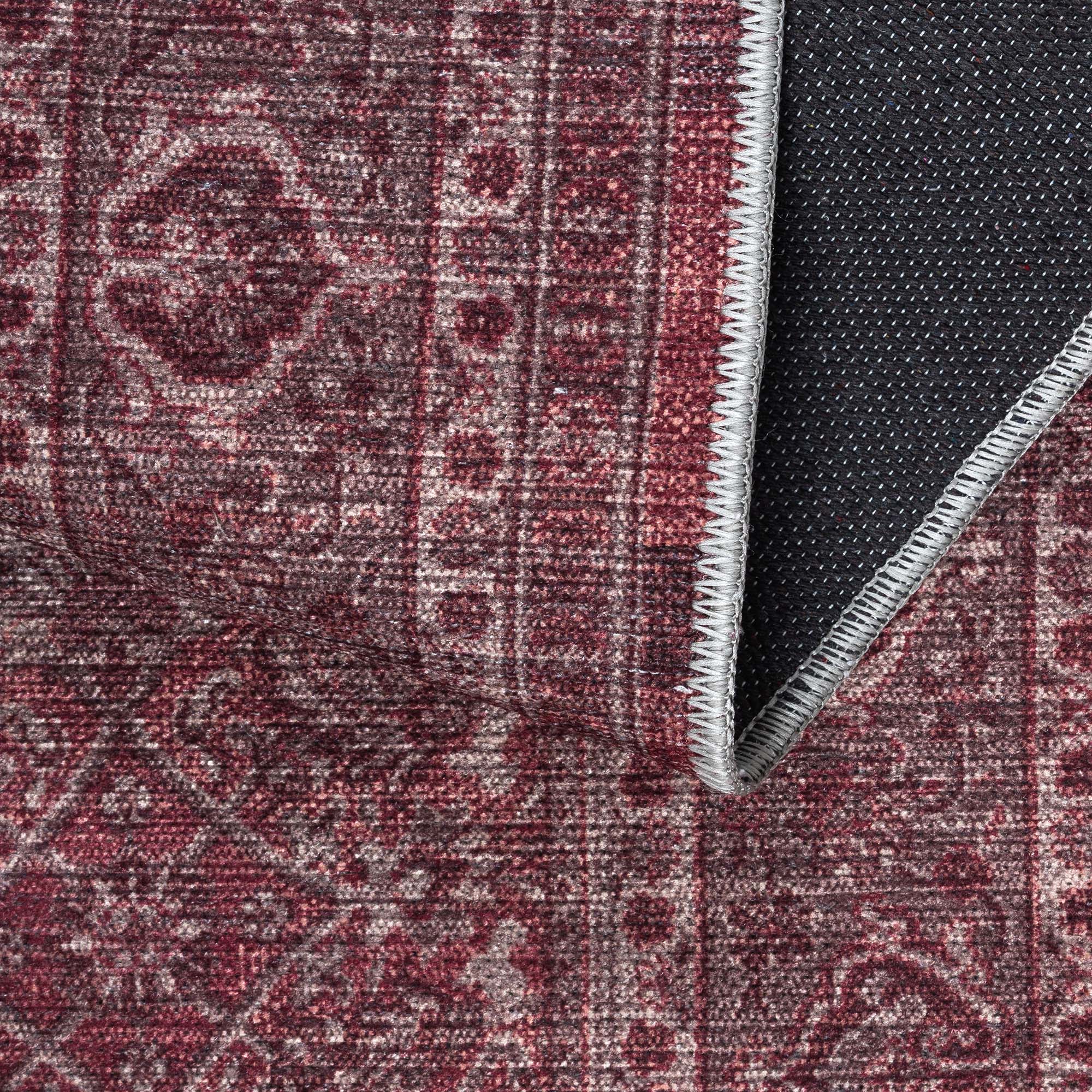 Hermine Red Brown Distressed Persian Vintage Rug