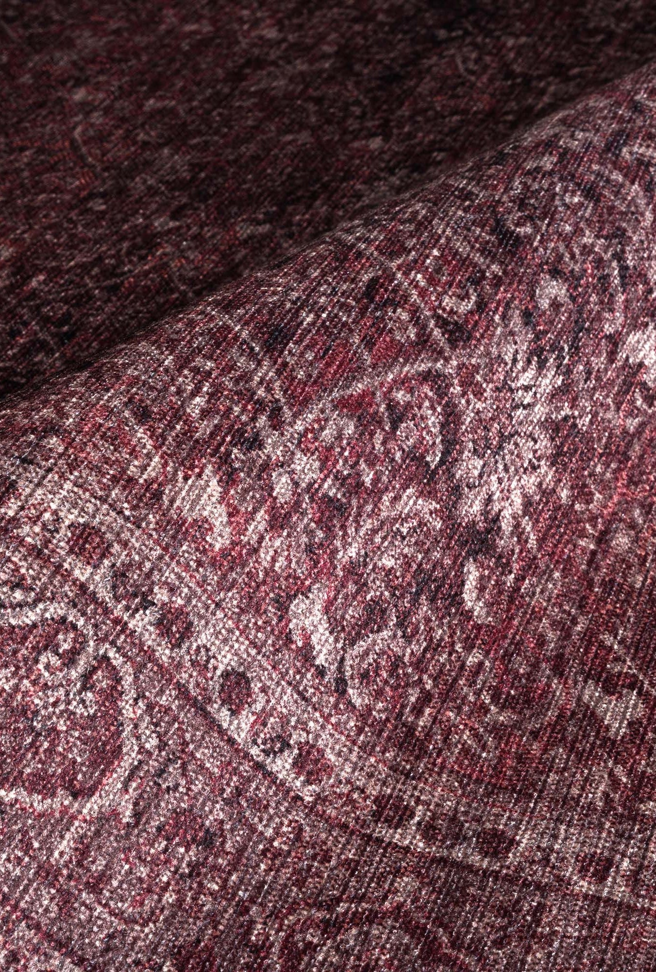 Hermine Red Brown Distressed Persian Vintage Rug