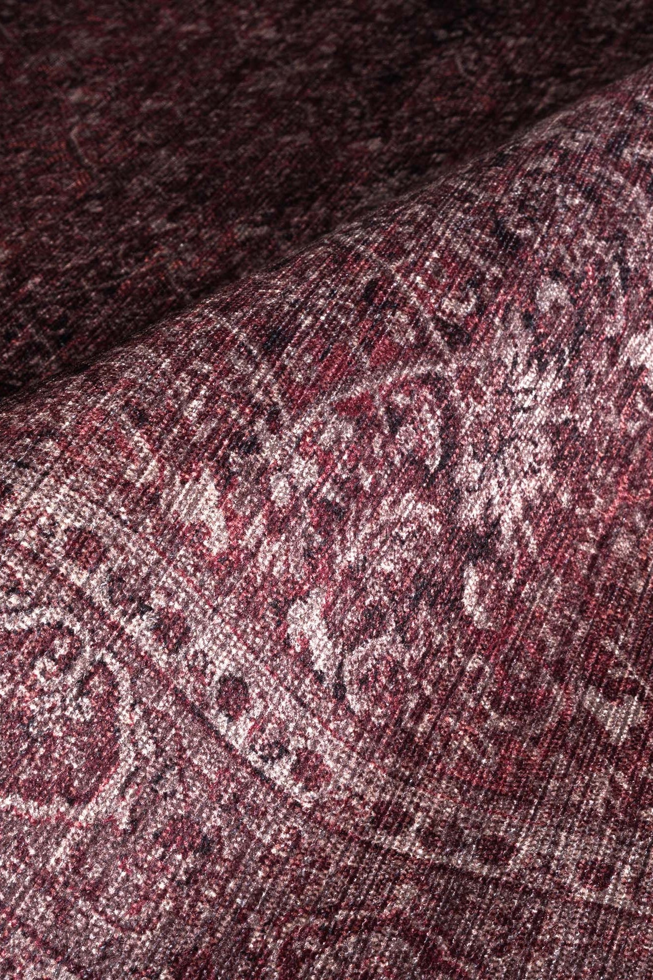 Hermine Red Brown Distressed Persian Vintage Rug