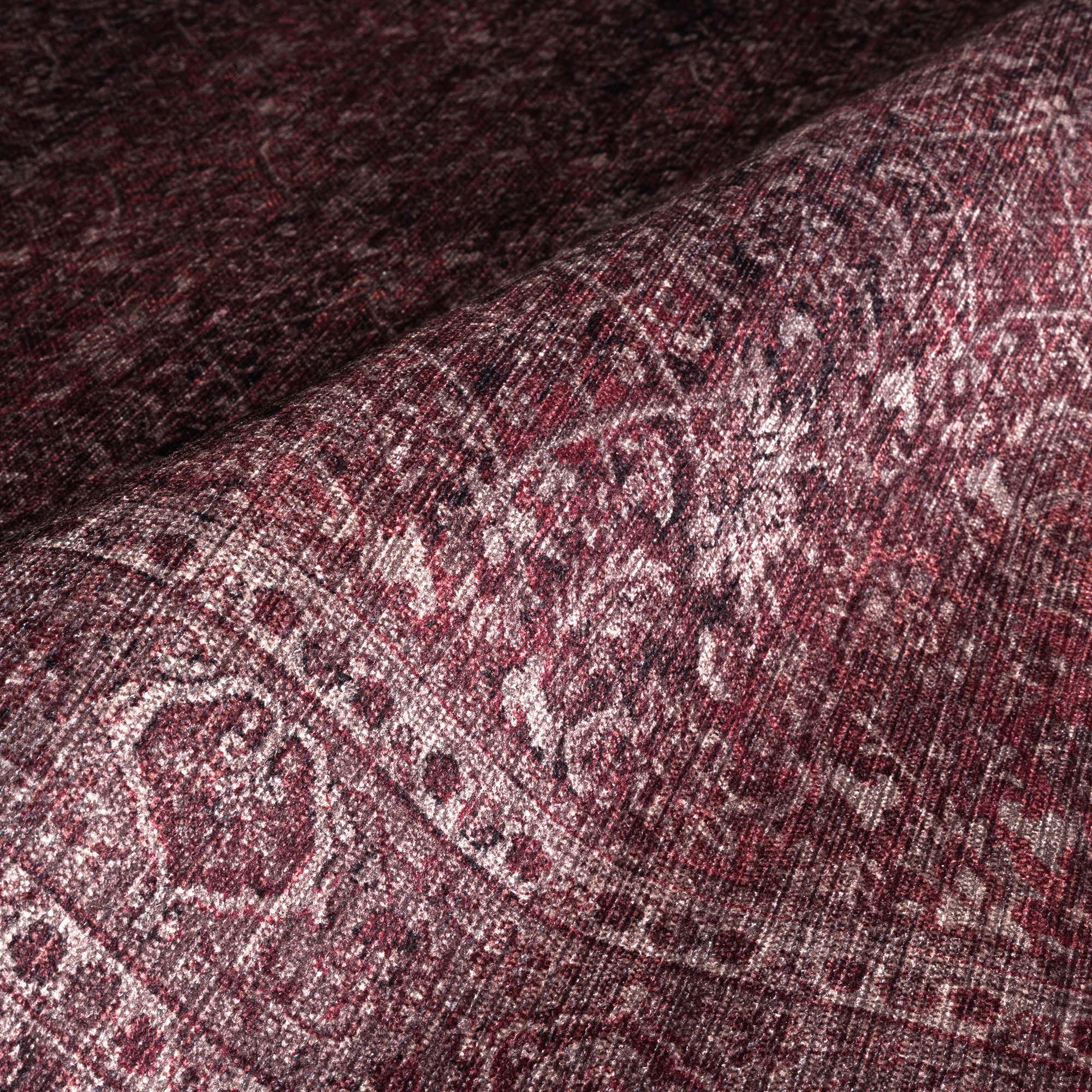 Hermine Red Brown Distressed Persian Vintage Rug