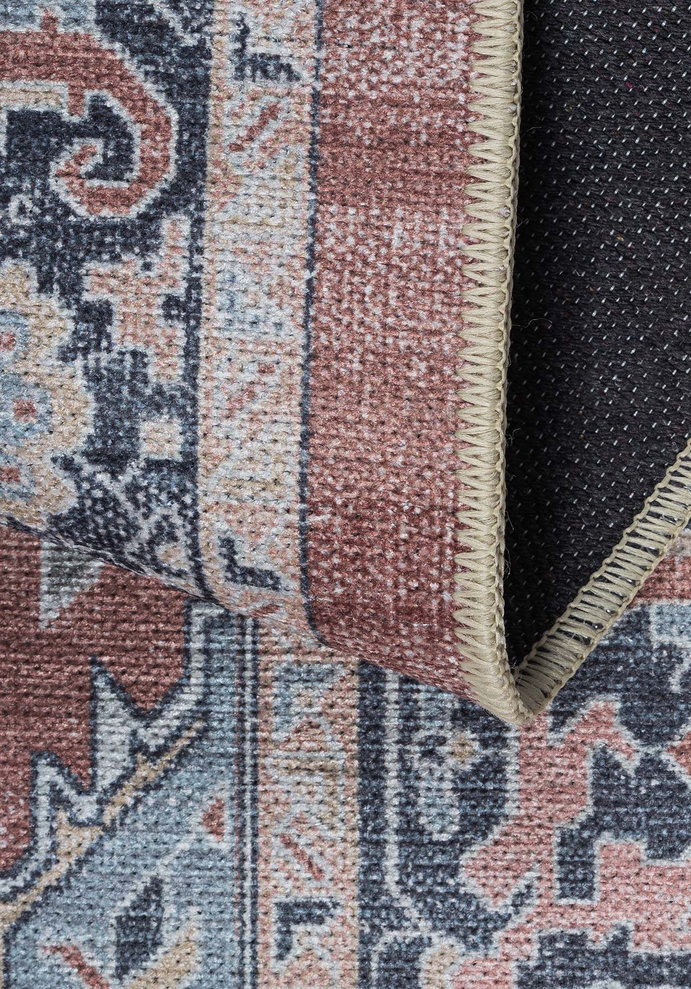 Esme Earth Tone Brown Heriz Persian Rug