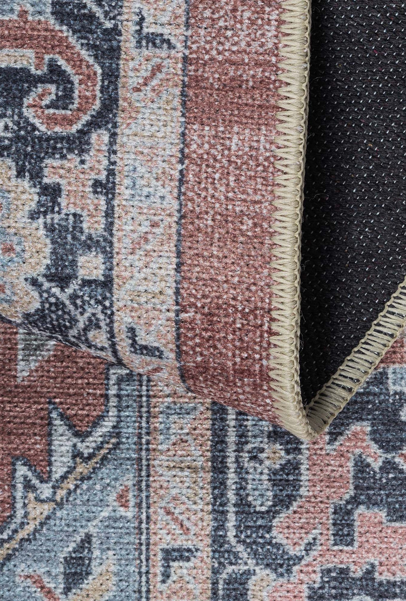 Esme Earth Tone Brown Heriz Persian Rug