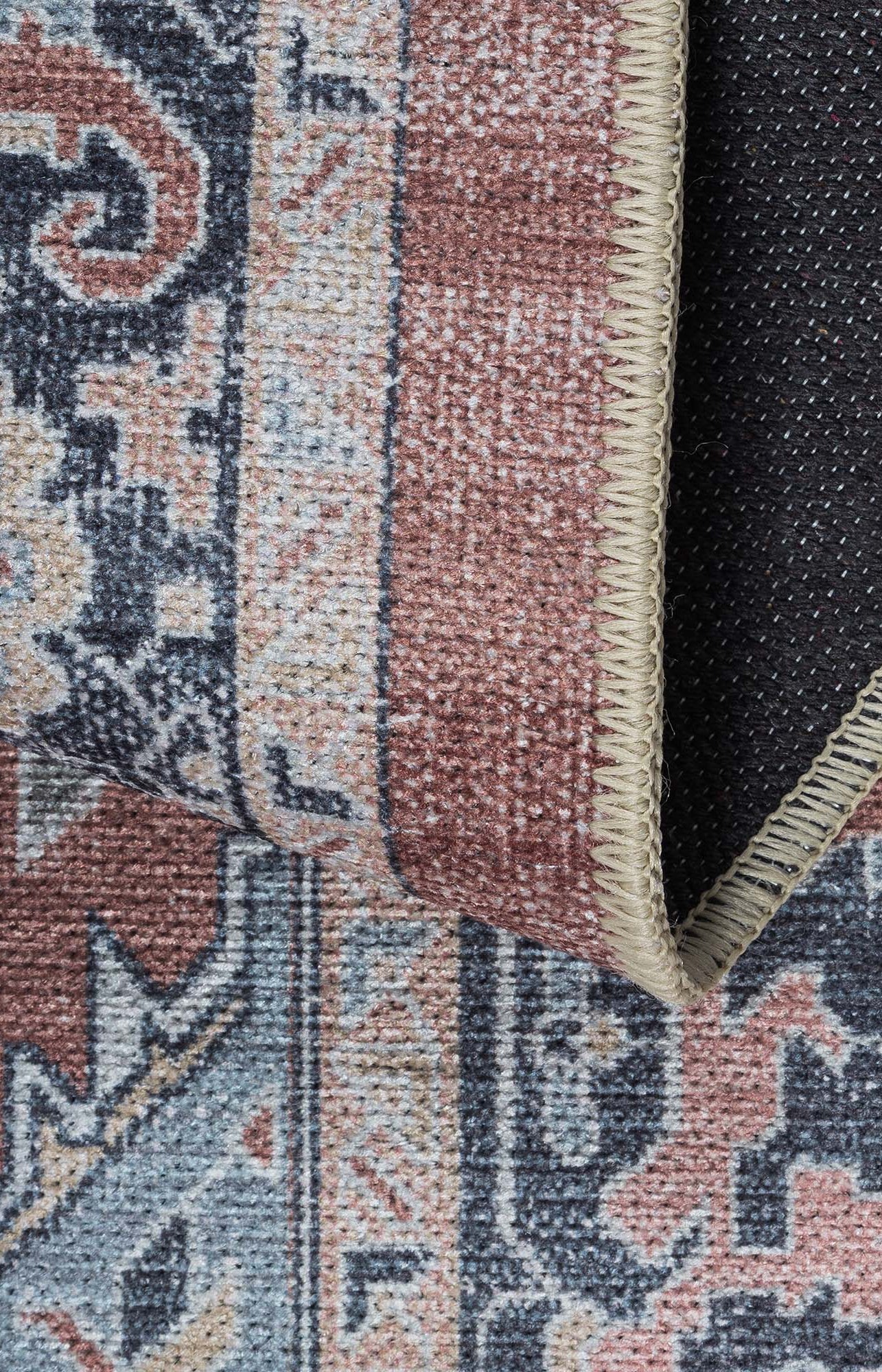 Esme Earth Tone Brown Heriz Persian Rug