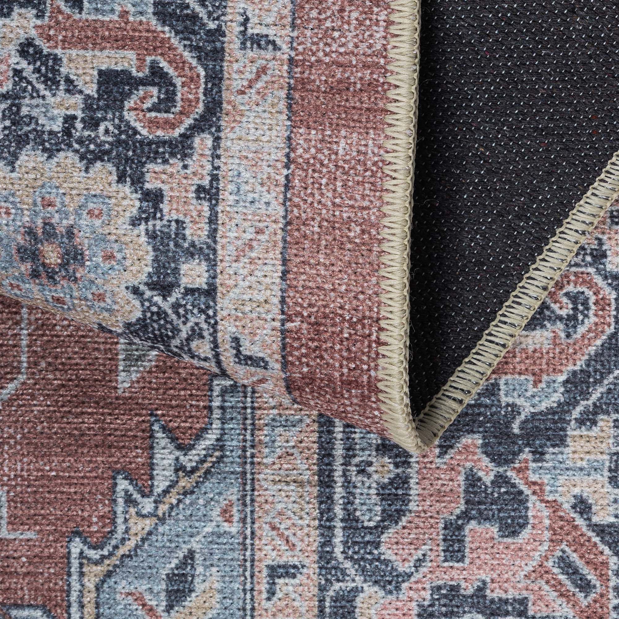 Esme Earth Tone Brown Heriz Persian Rug