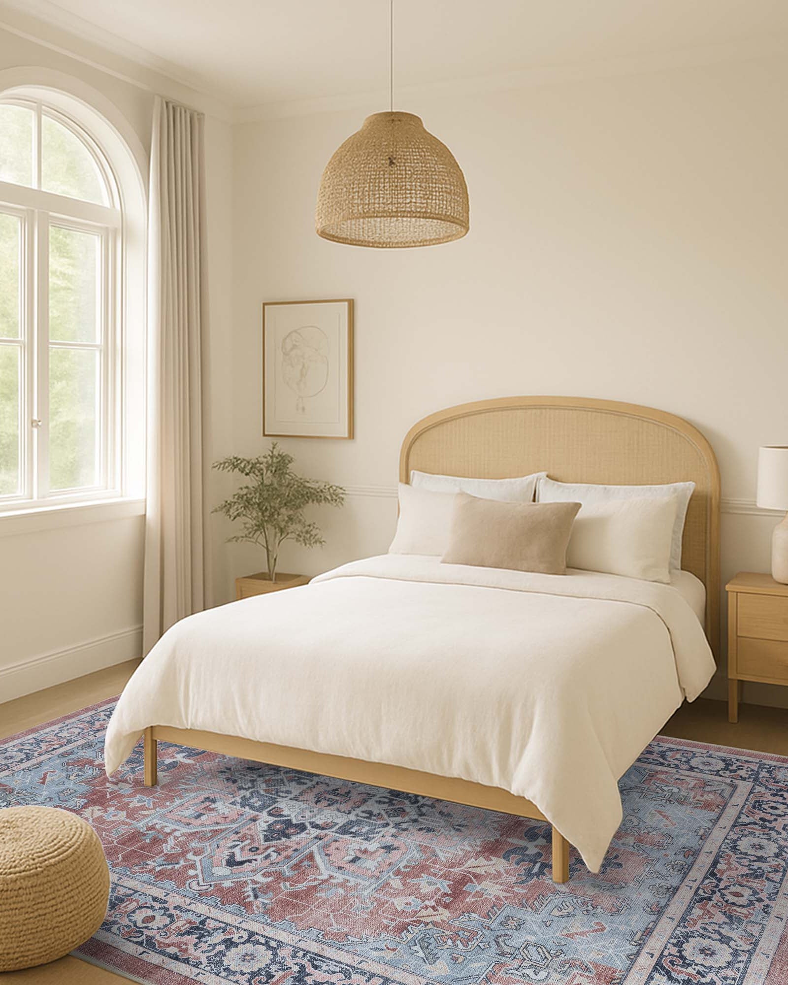 Esme Earth Tone Brown Heriz Persian Rug