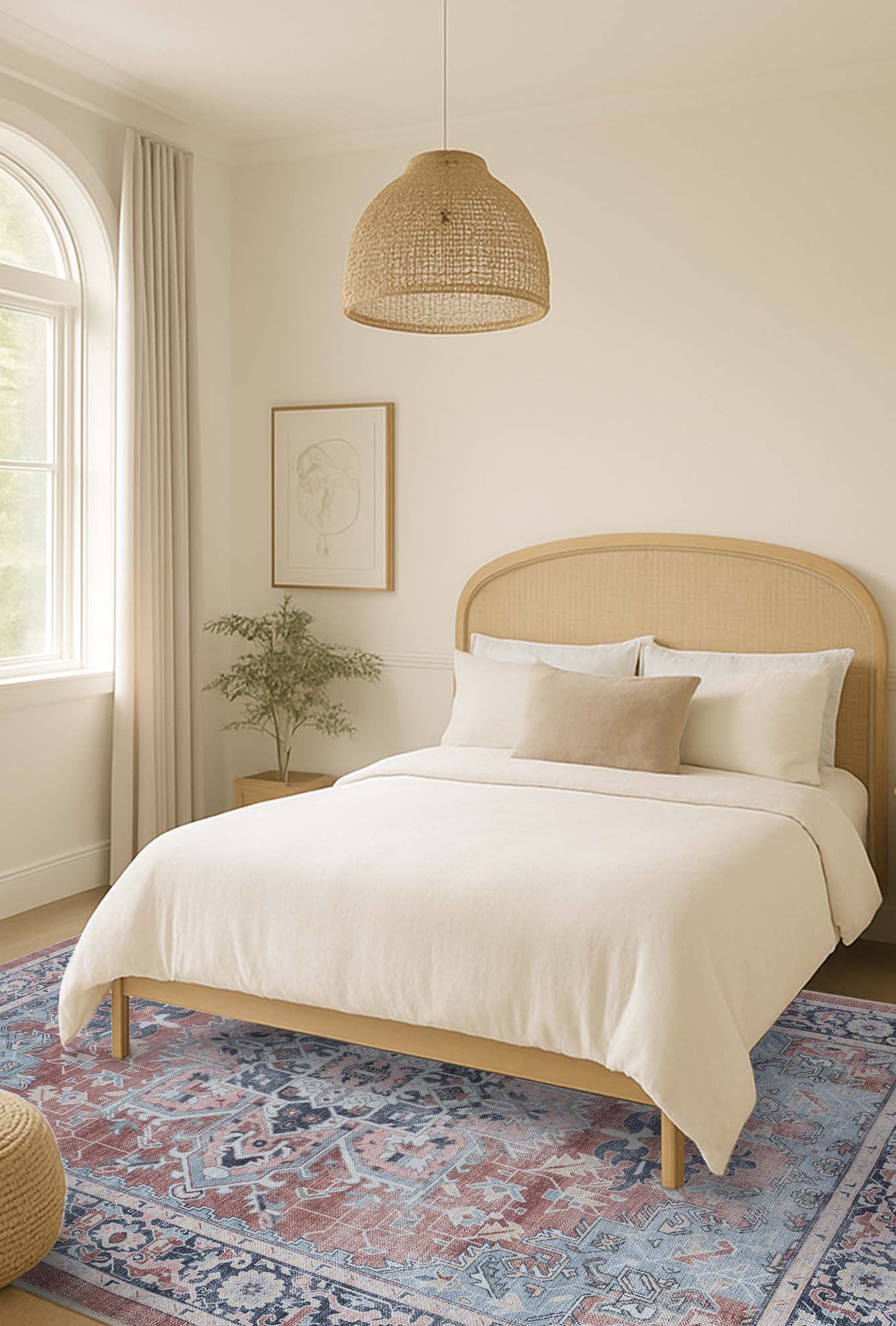 Esme Earth Tone Brown Heriz Persian Rug