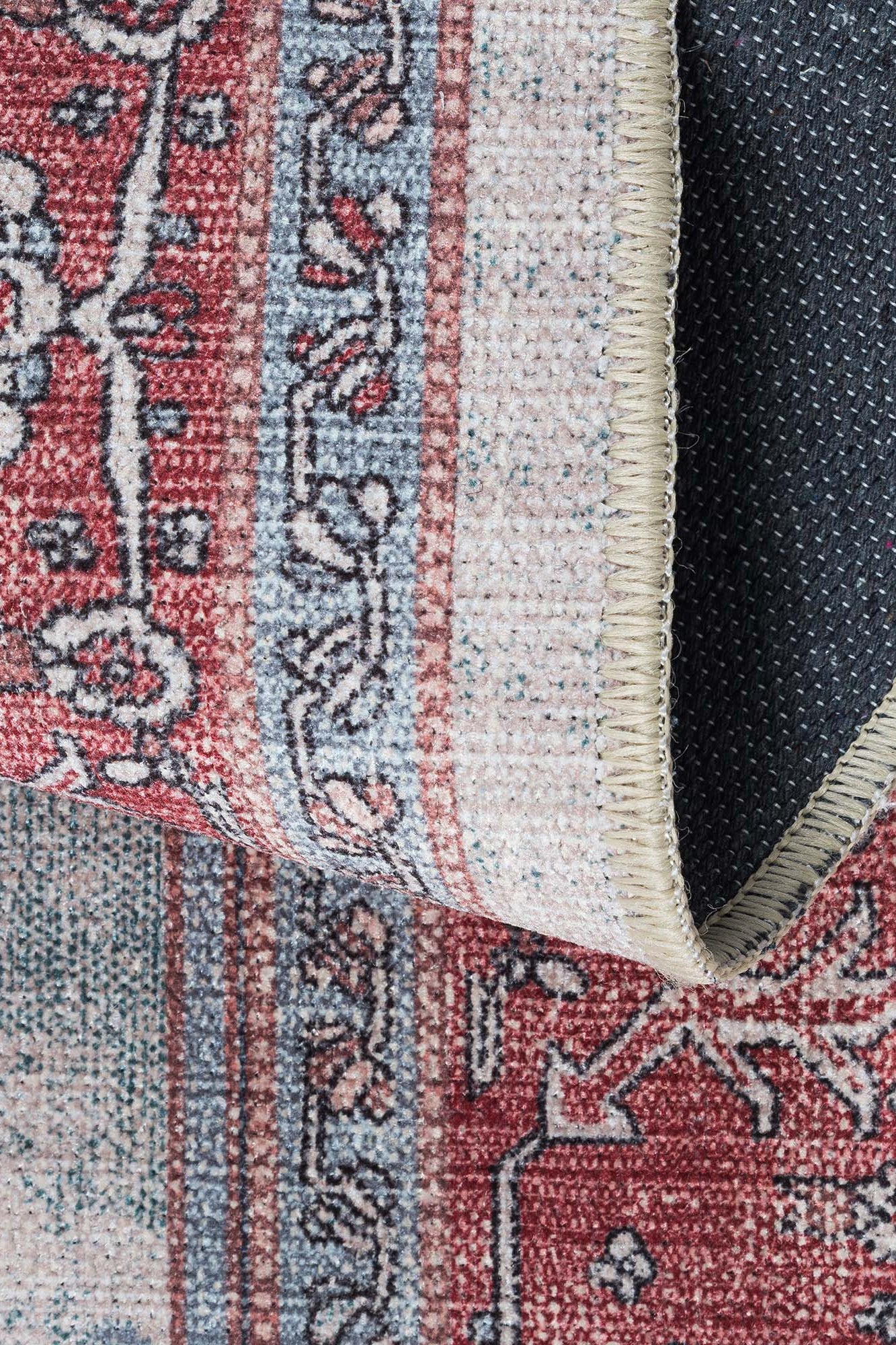 Sandrine Blue Orange Serapi Antique Persian Rug