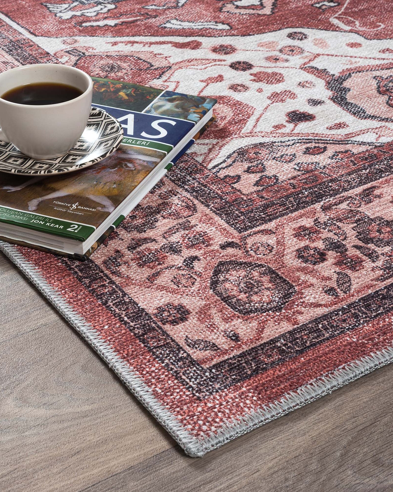 Melanie Orange Brown Persian Vintage Rug