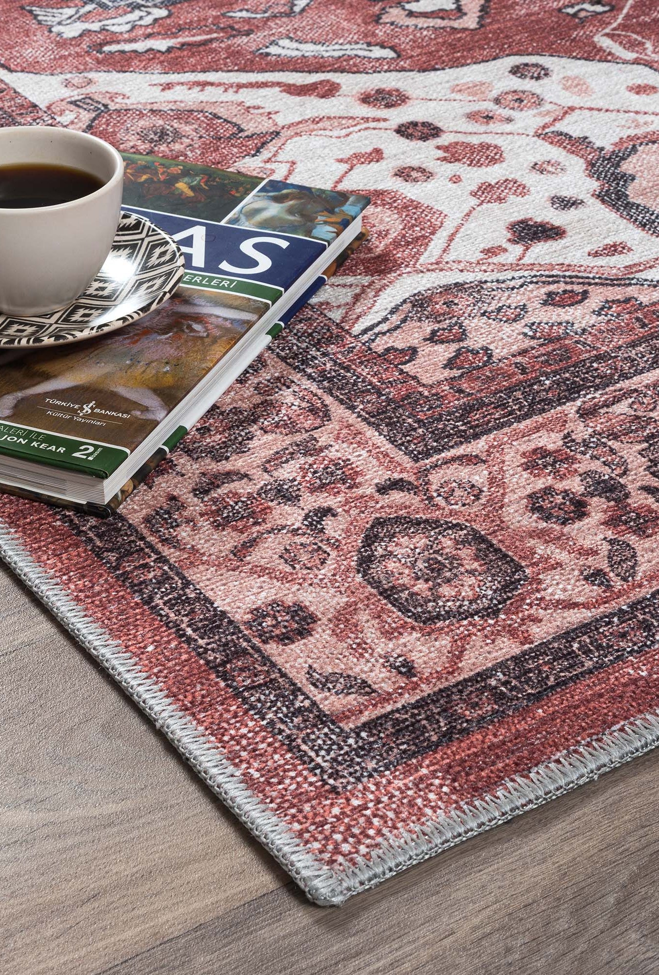 Melanie Orange Brown Persian Vintage Rug