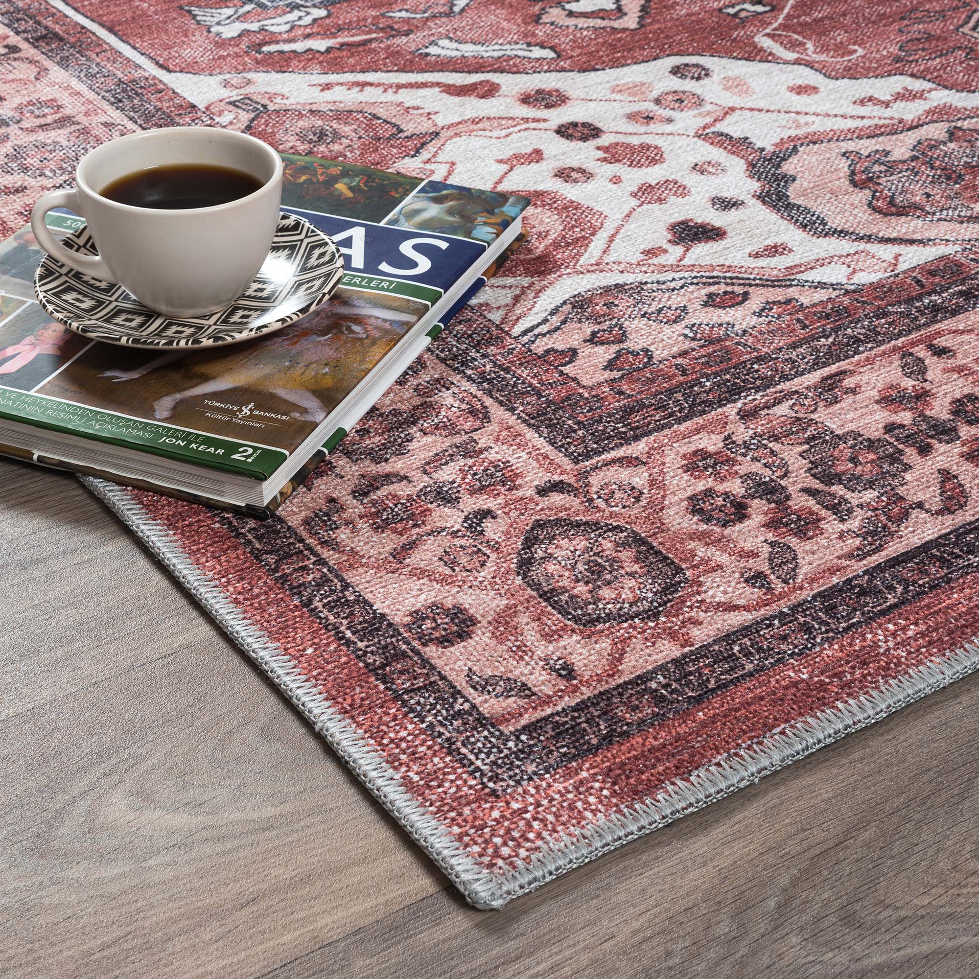 Melanie Orange Brown Persian Vintage Rug