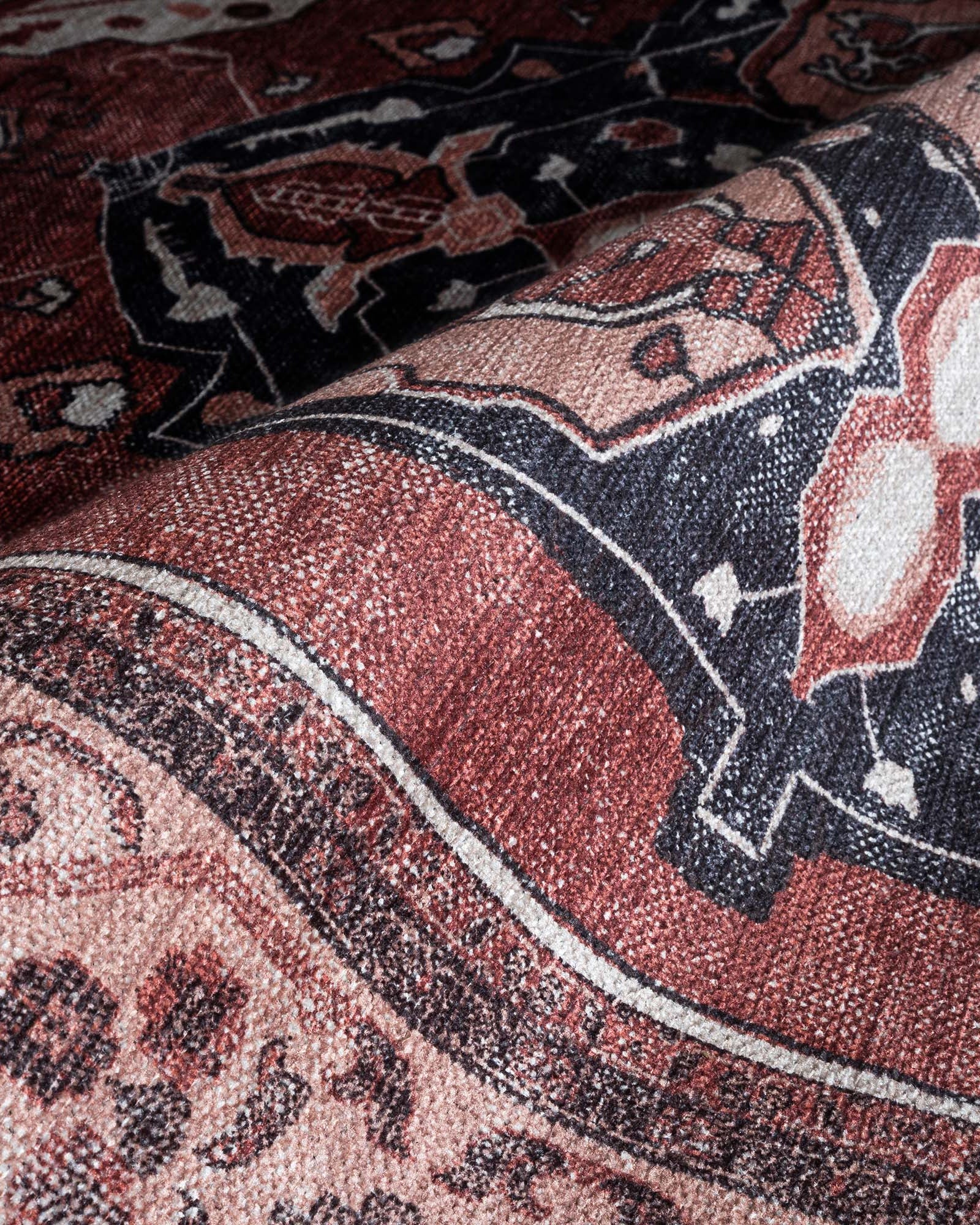 Melanie Orange Brown Persian Vintage Rug