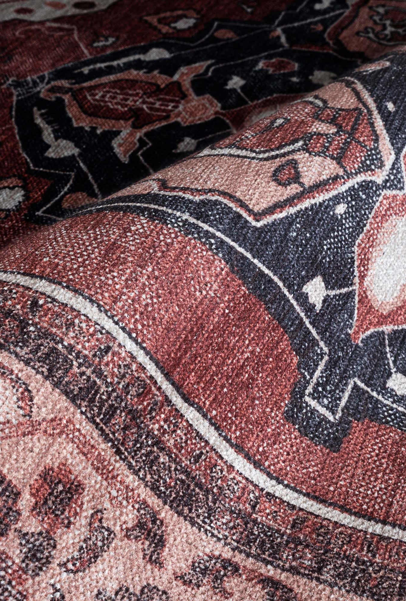 Melanie Orange Brown Persian Vintage Rug