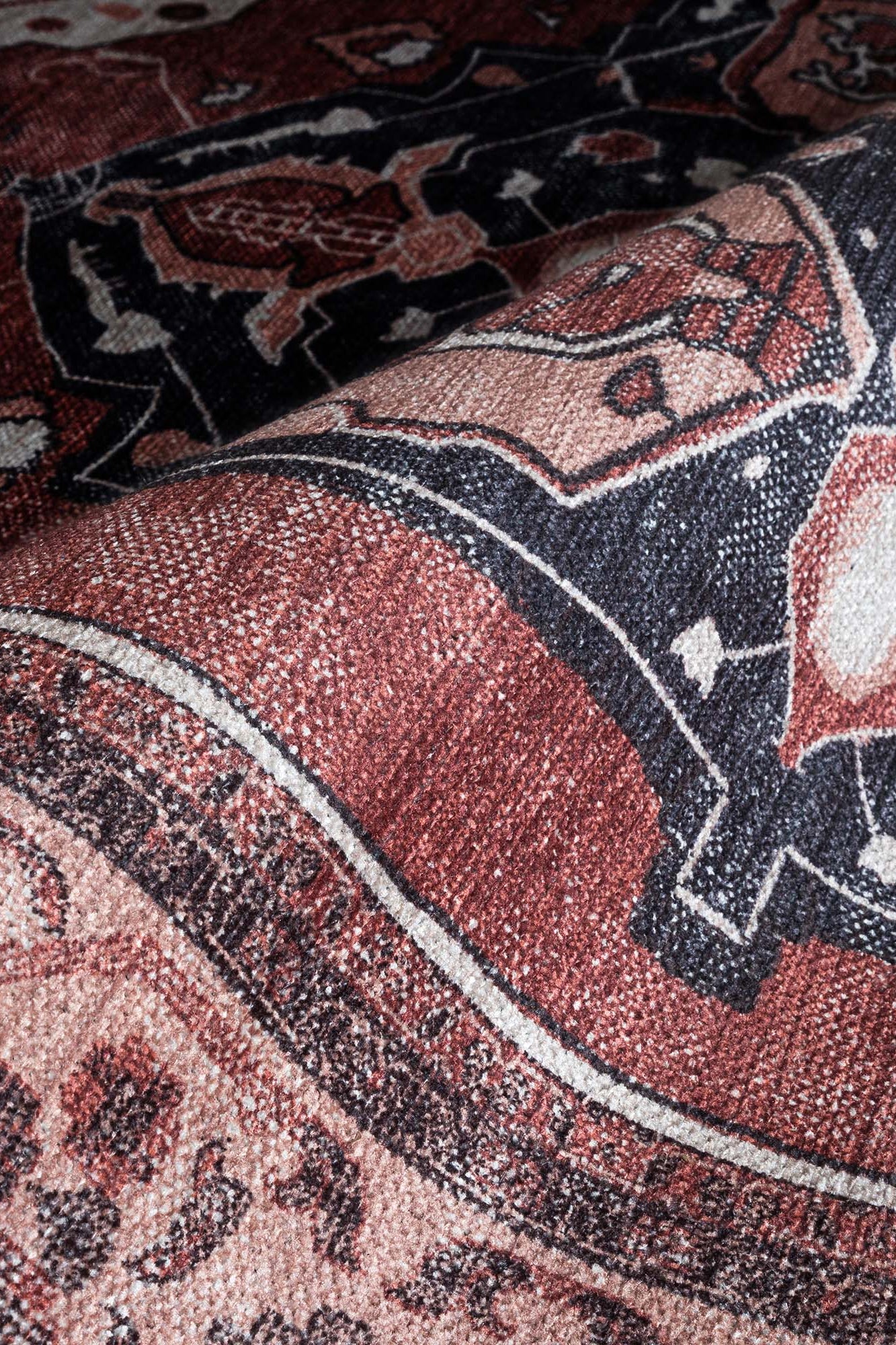 Melanie Orange Brown Persian Vintage Rug