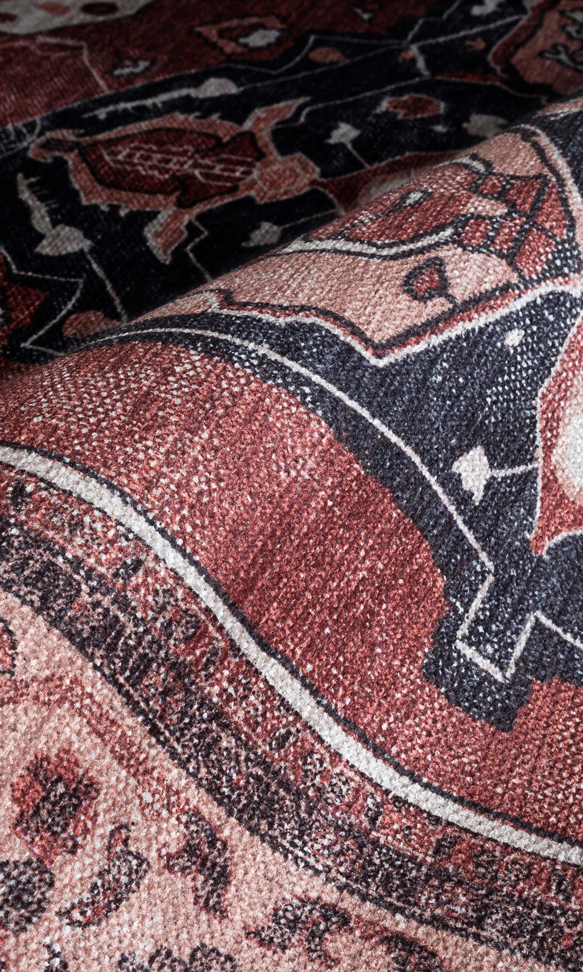 Melanie Orange Brown Persian Vintage Rug