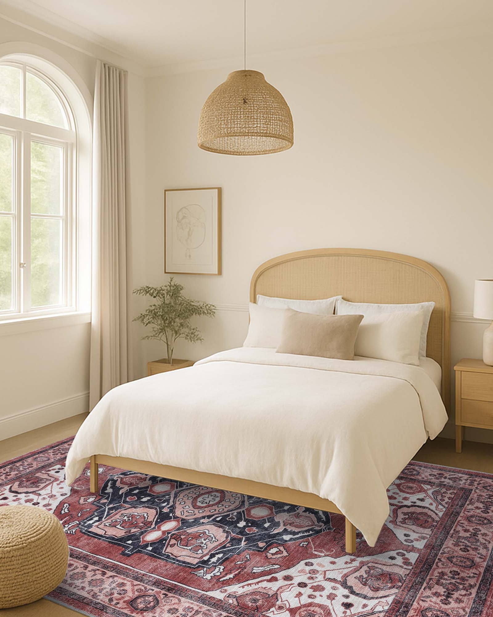 Melanie Orange Brown Persian Vintage Rug