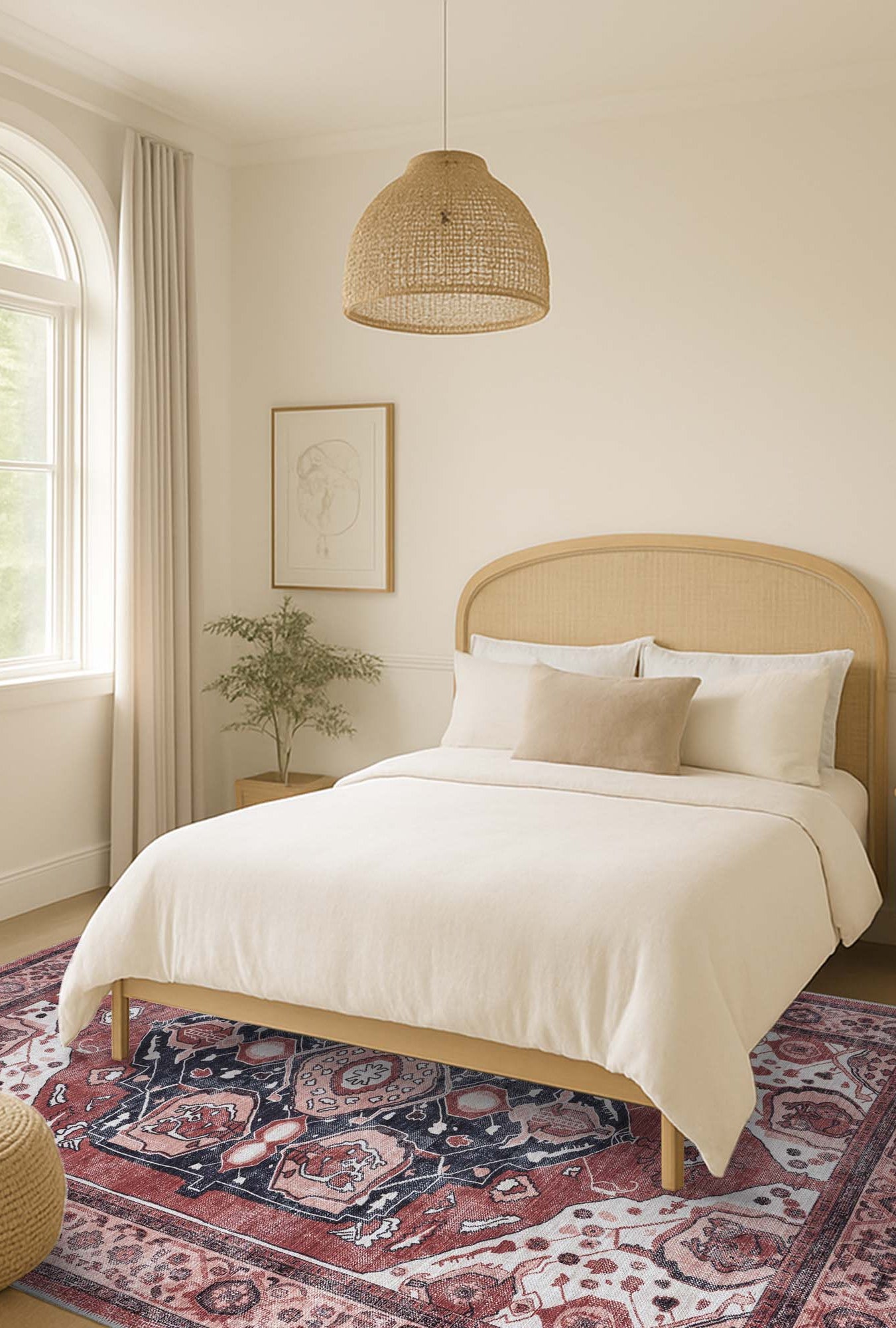 Melanie Orange Brown Persian Vintage Rug