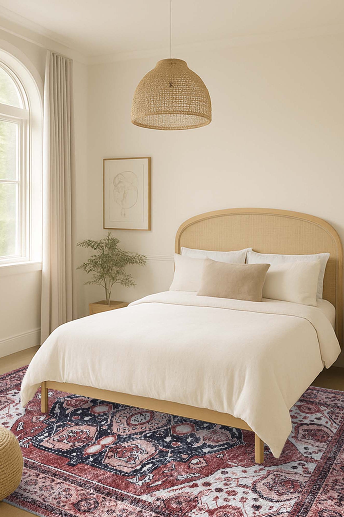 Melanie Orange Brown Persian Vintage Rug