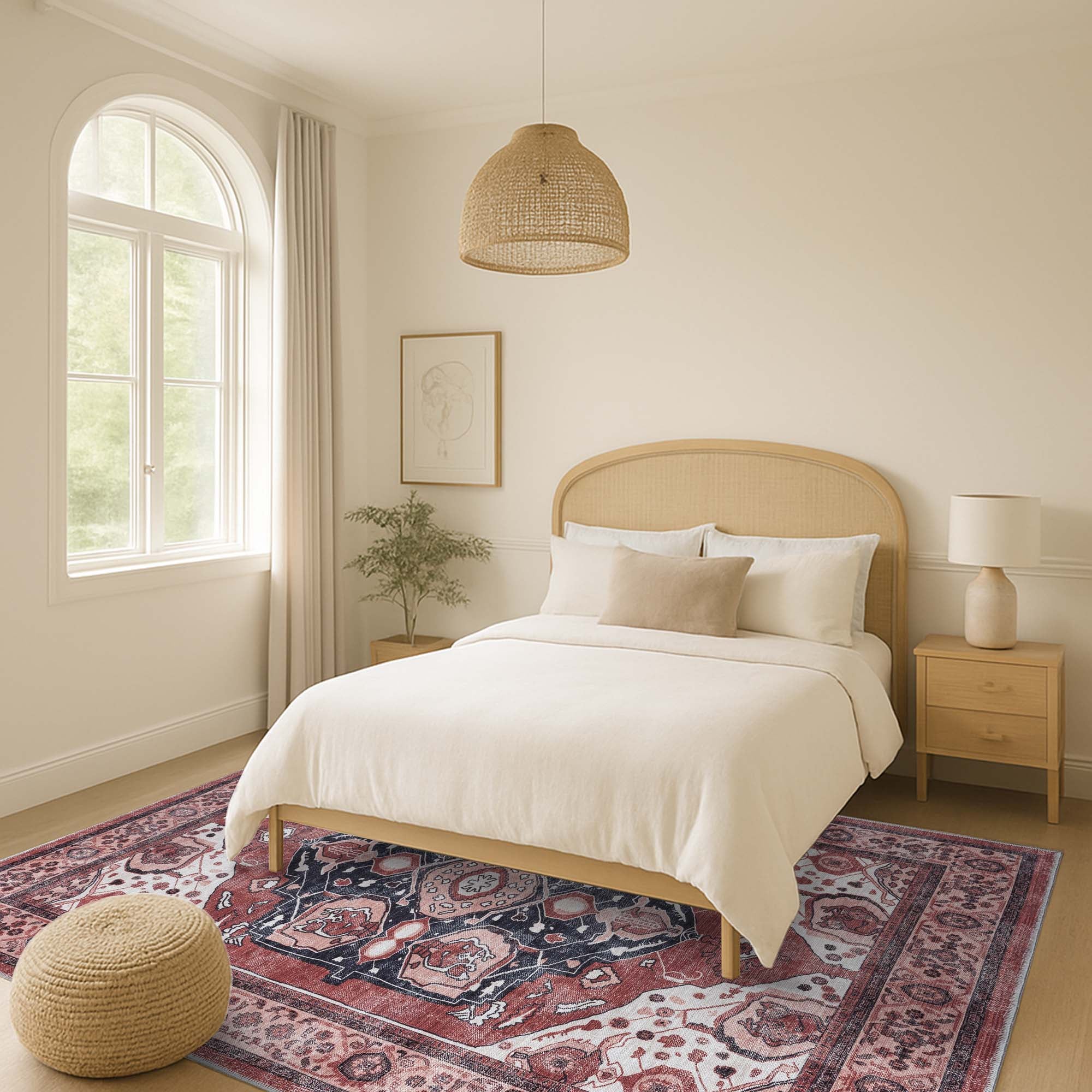 Melanie Orange Brown Persian Vintage Rug