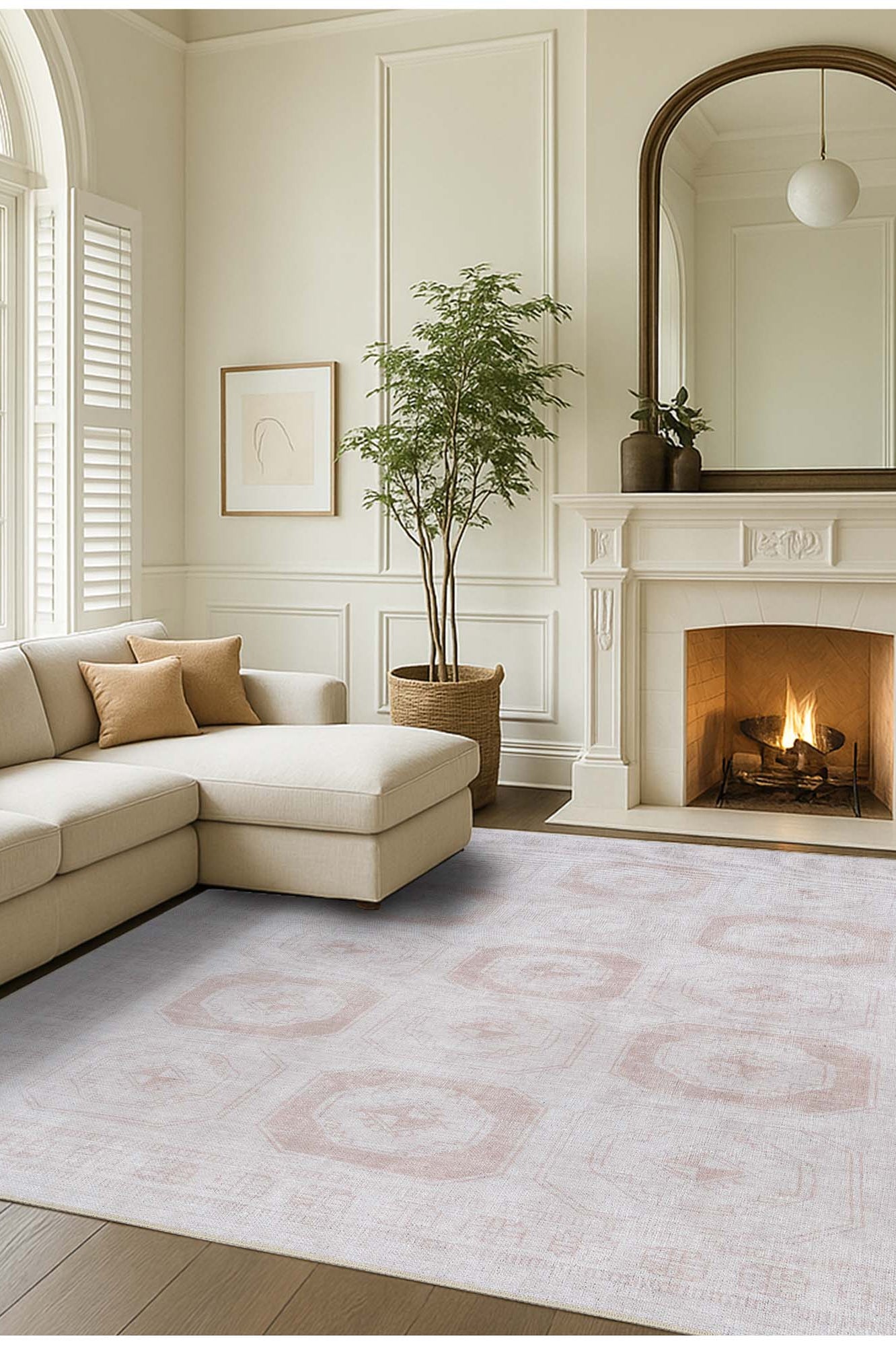 Galila Muted Beige Vintage Natural Rug