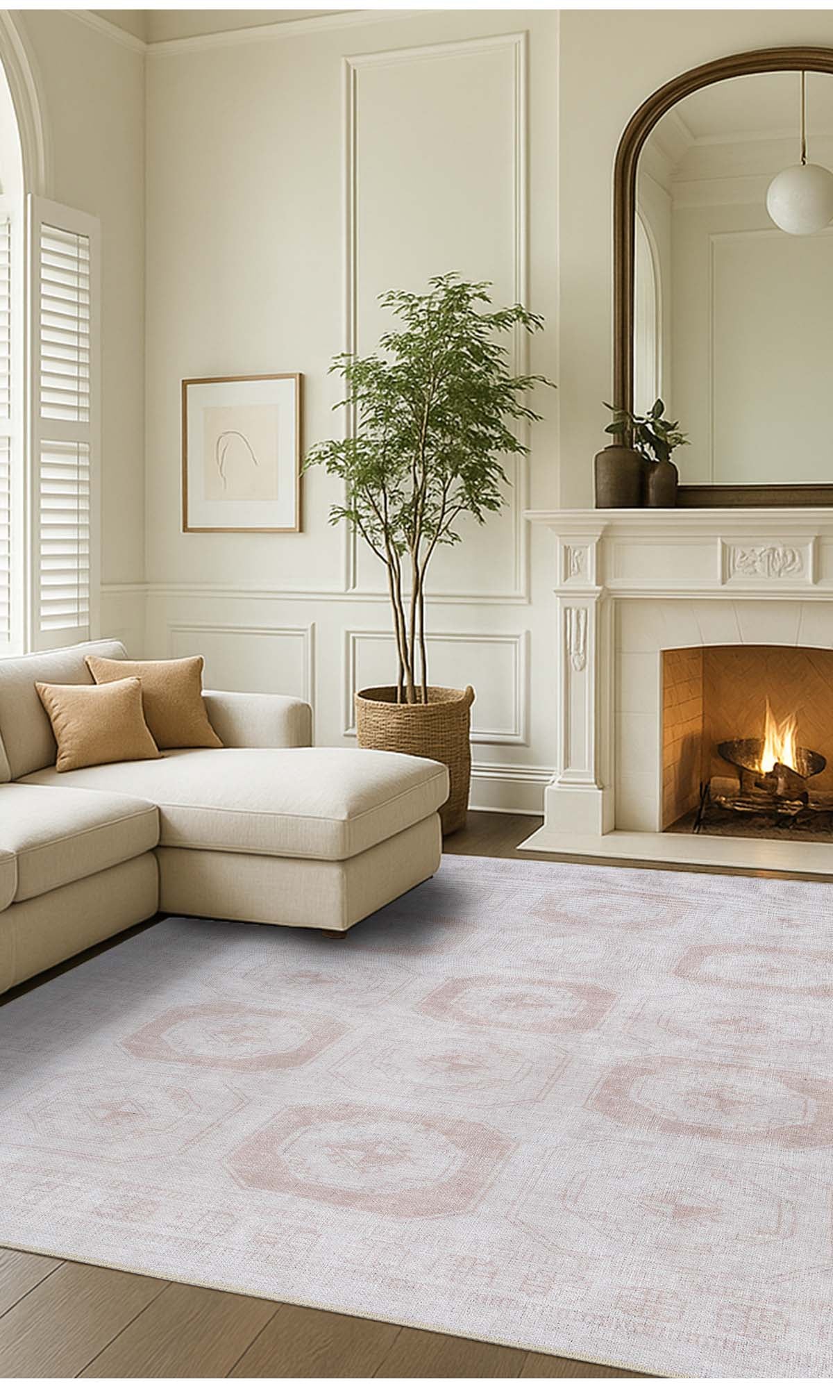 Galila Muted Beige Vintage Natural Rug