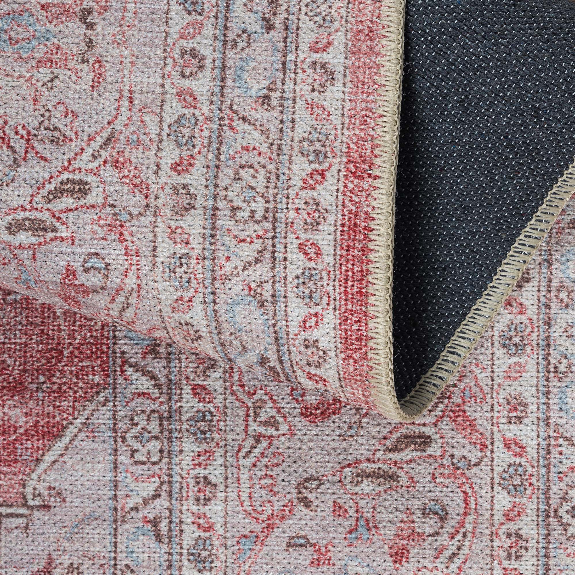 Rowan Bold Warm Orange Turkish Vintage Rug