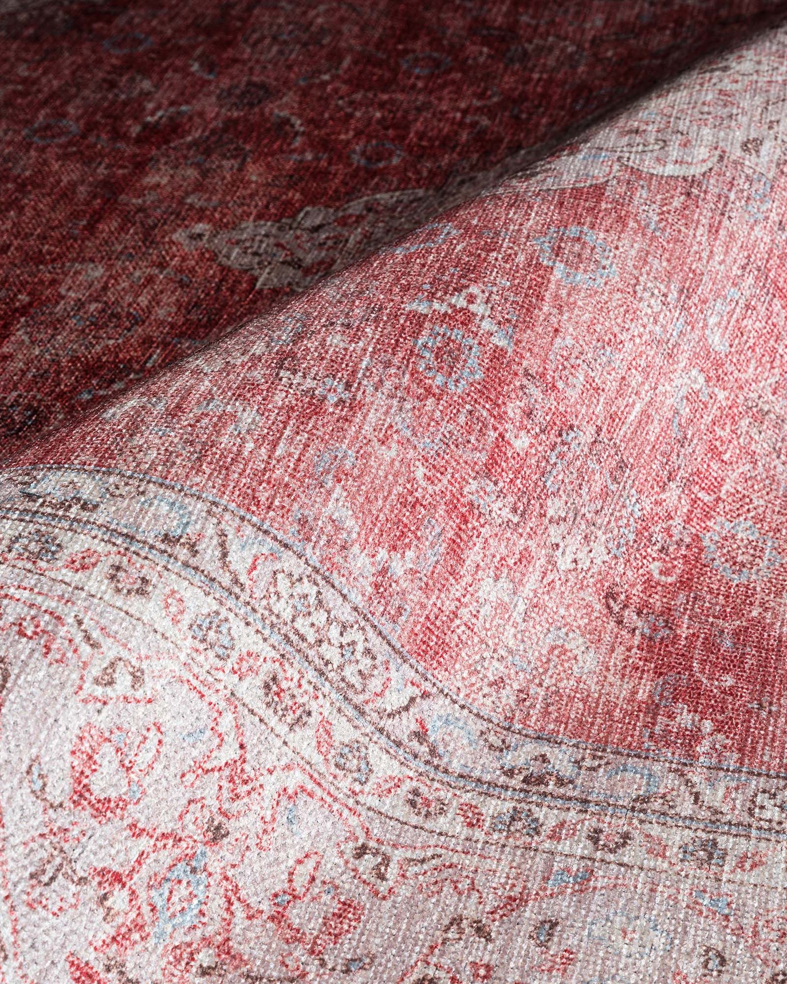 Rowan Bold Warm Orange Turkish Vintage Rug