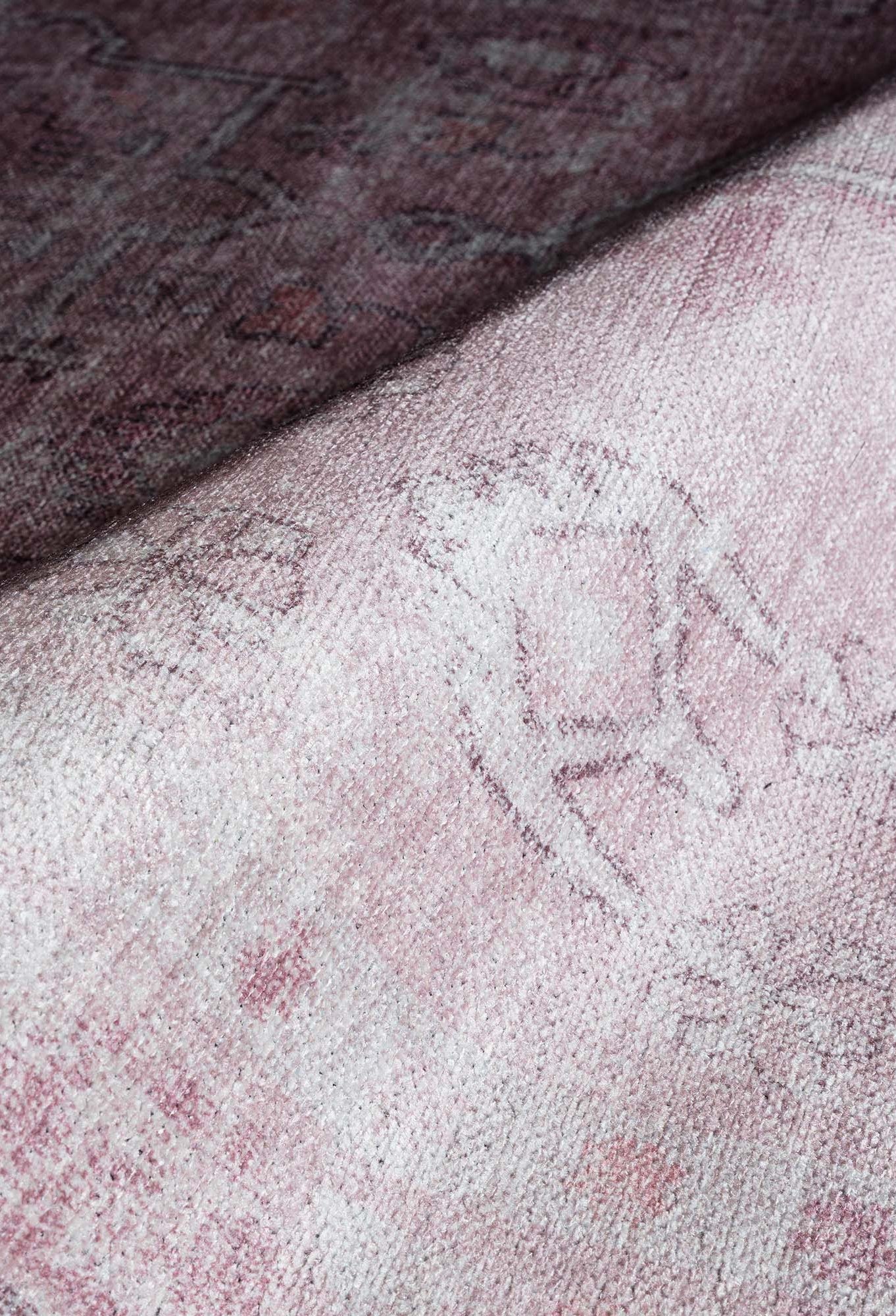 Leonie Pink Pale & Dusty Persian Vintage Rug