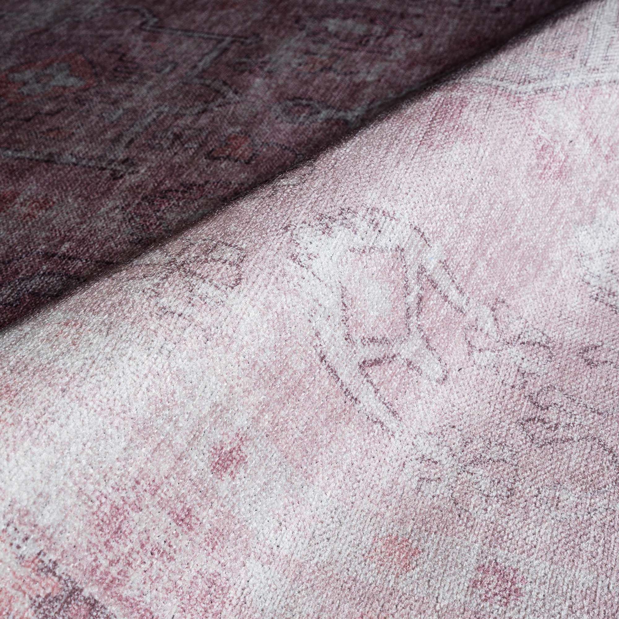 Leonie Pink Pale & Dusty Persian Vintage Rug
