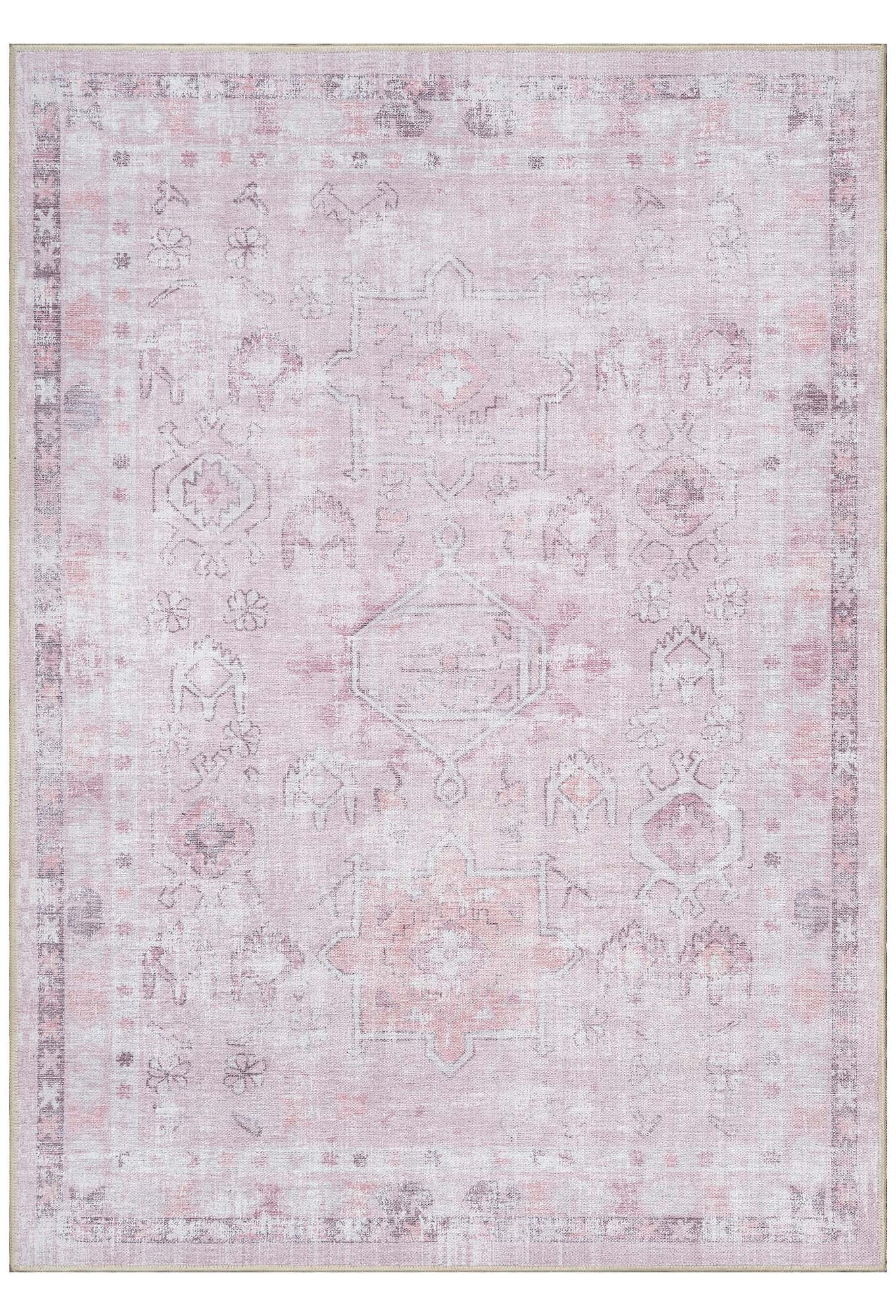 Leonie Pink Pale & Dusty Persian Vintage Rug