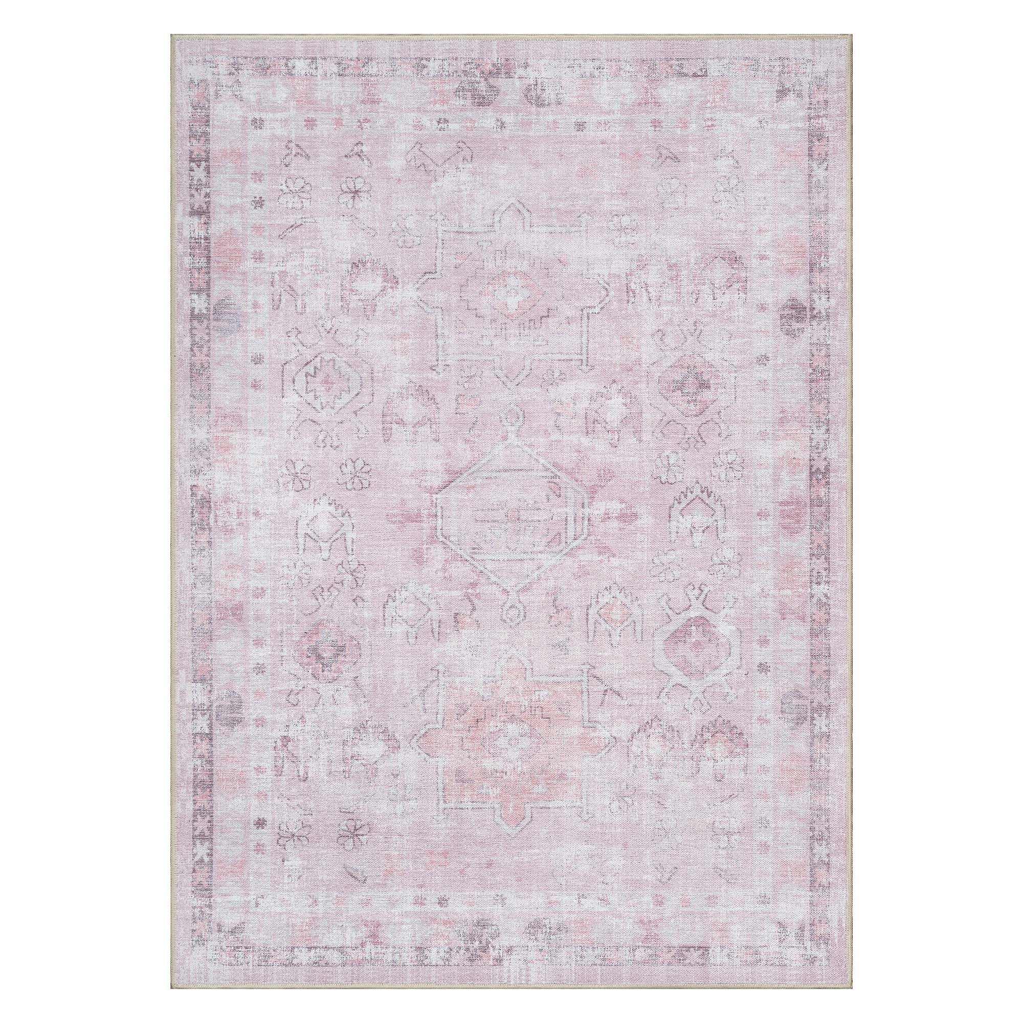 Leonie Pink Pale & Dusty Persian Vintage Rug