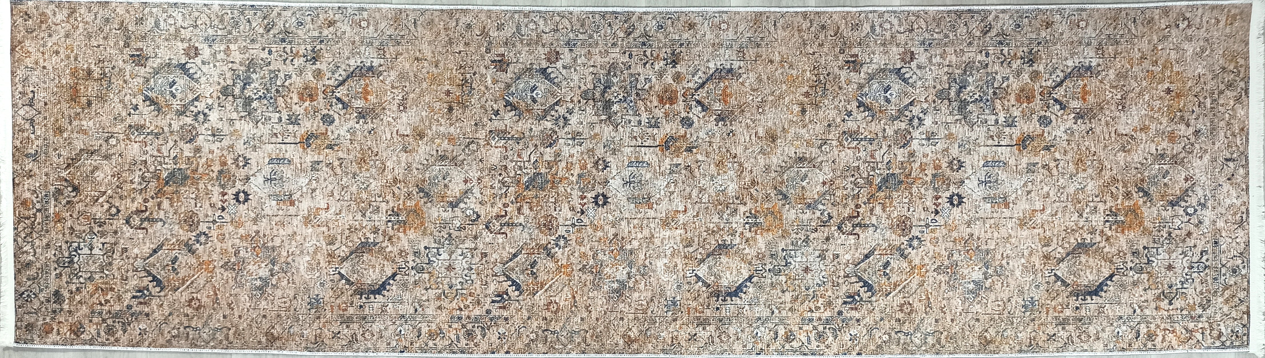 Persian Style Brown Beige Vintage Design Rug