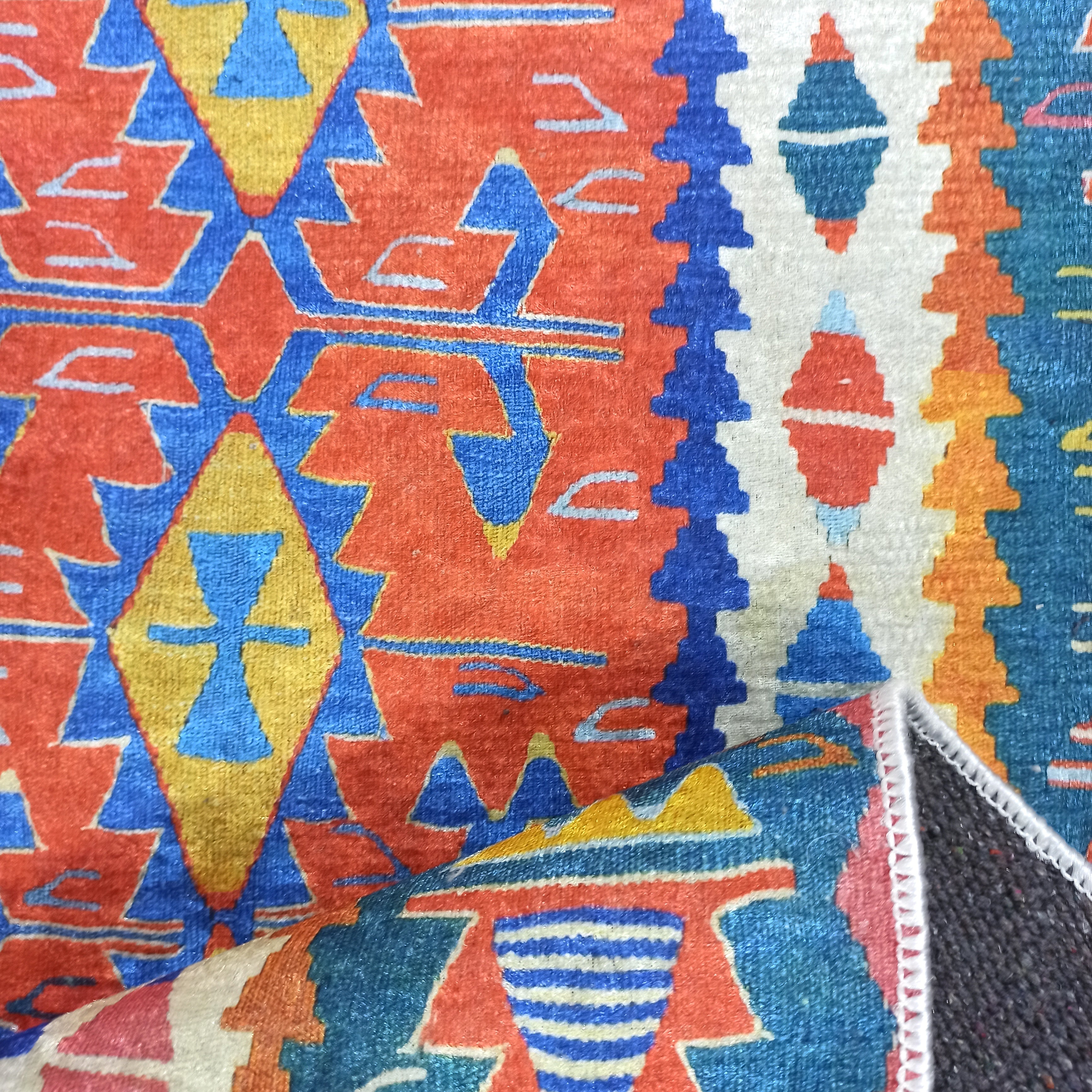 Kilim Style Runner & Rug, Multi Color Rug, Modern Home Décor