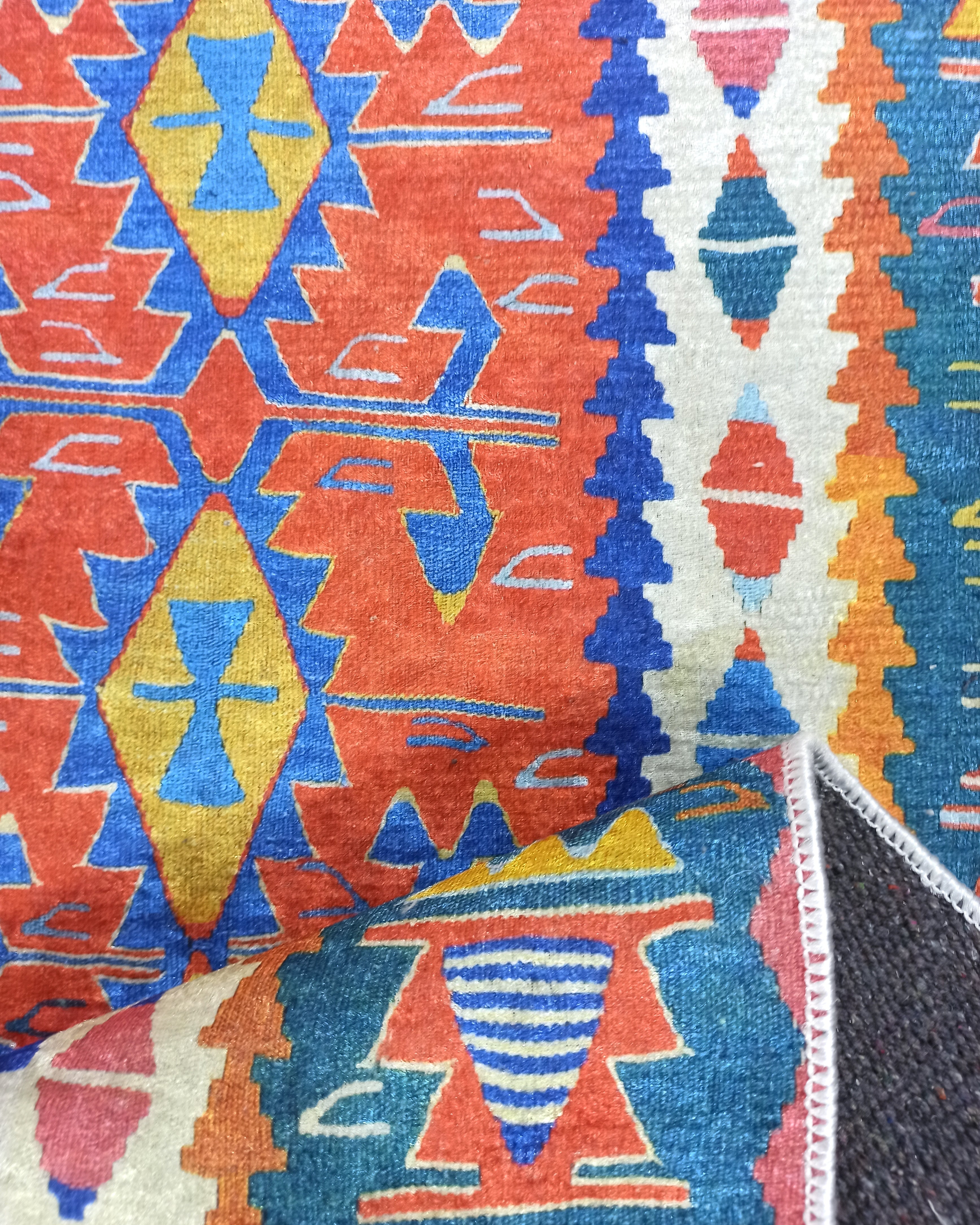 Kilim Style Runner & Rug, Multi Color Rug, Modern Home Décor