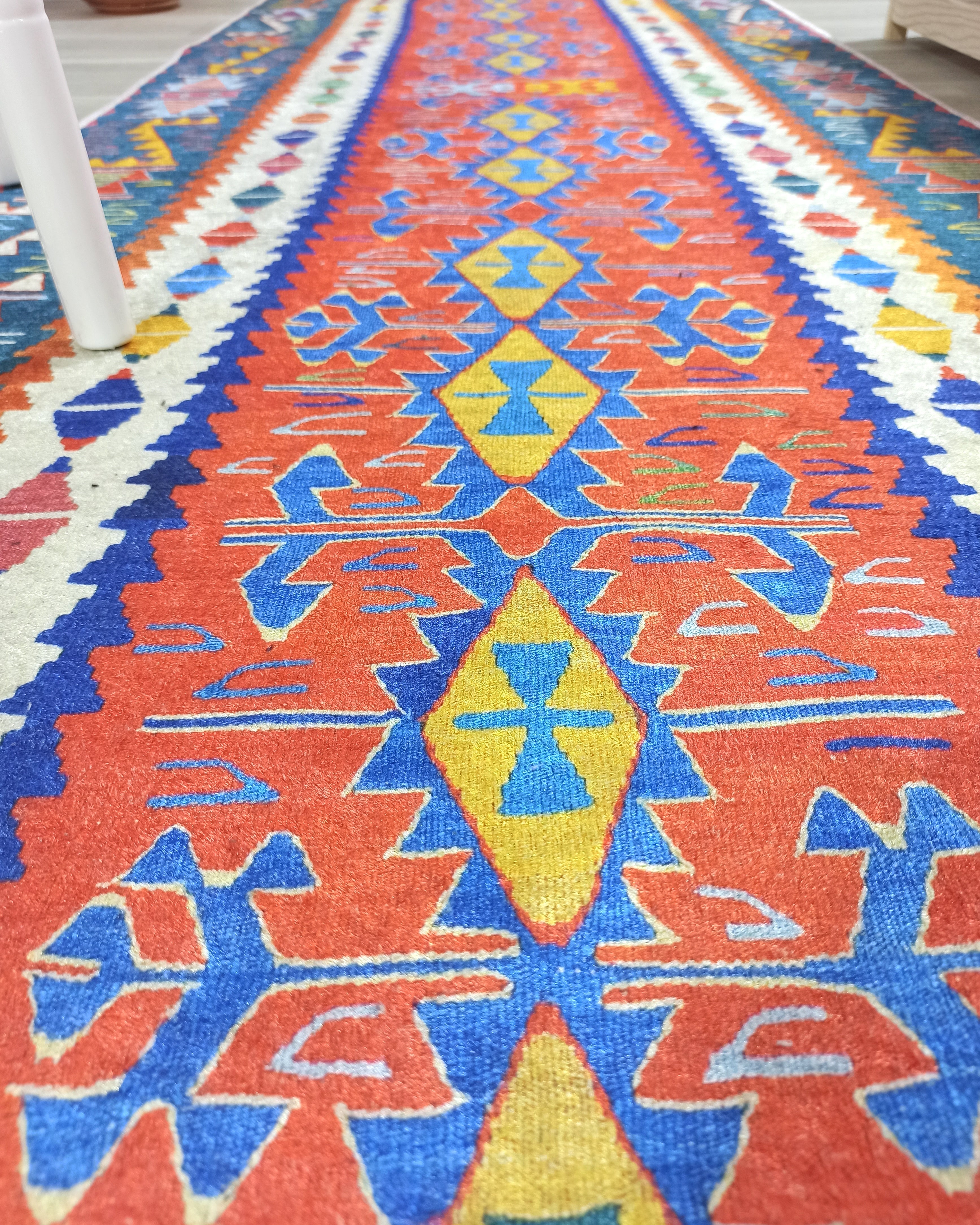 Kilim Style Runner & Rug, Multi Color Rug, Modern Home Décor