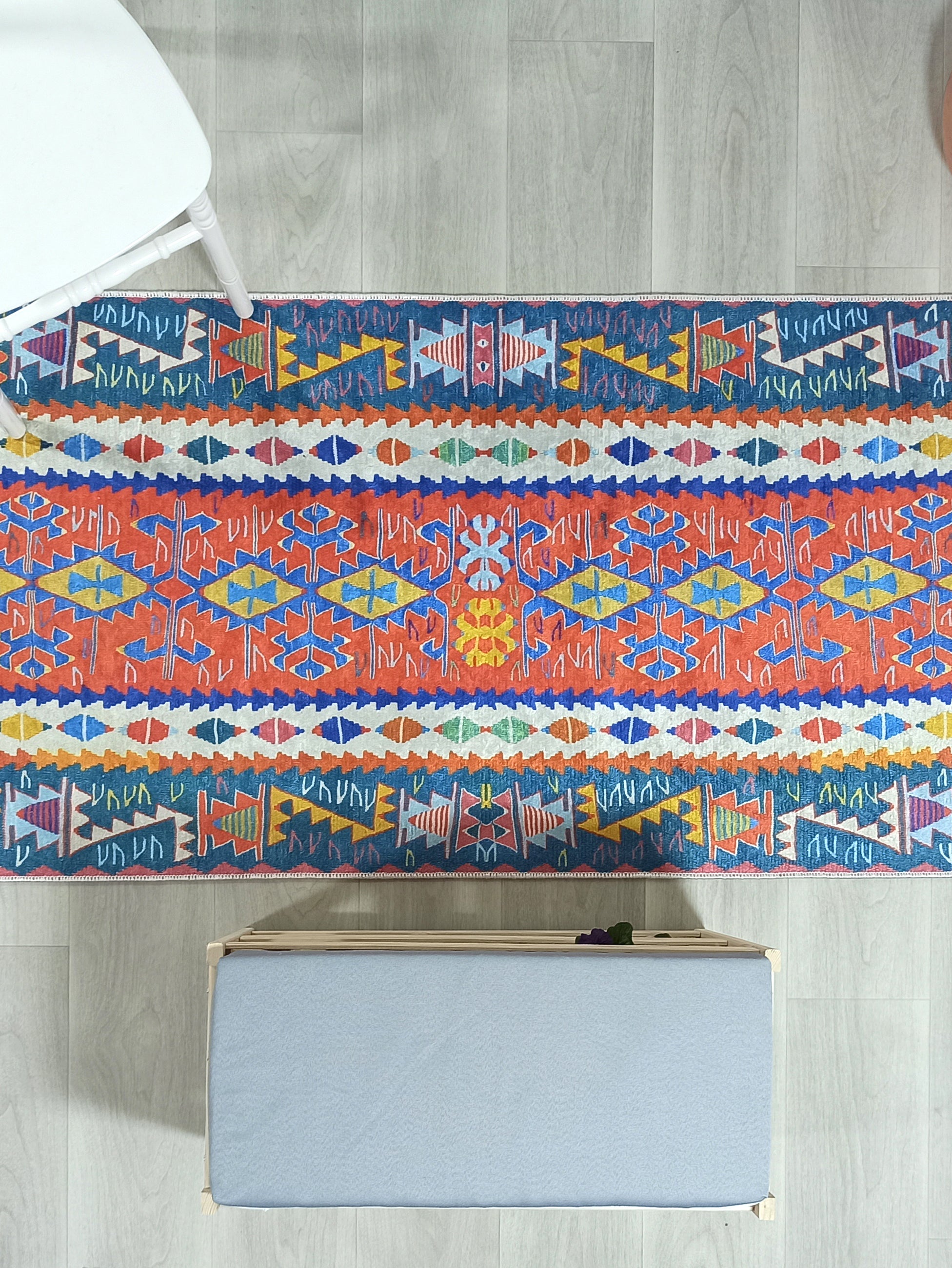 Kilim Style Runner & Rug, Multi Color Rug, Modern Home DΓ©cor