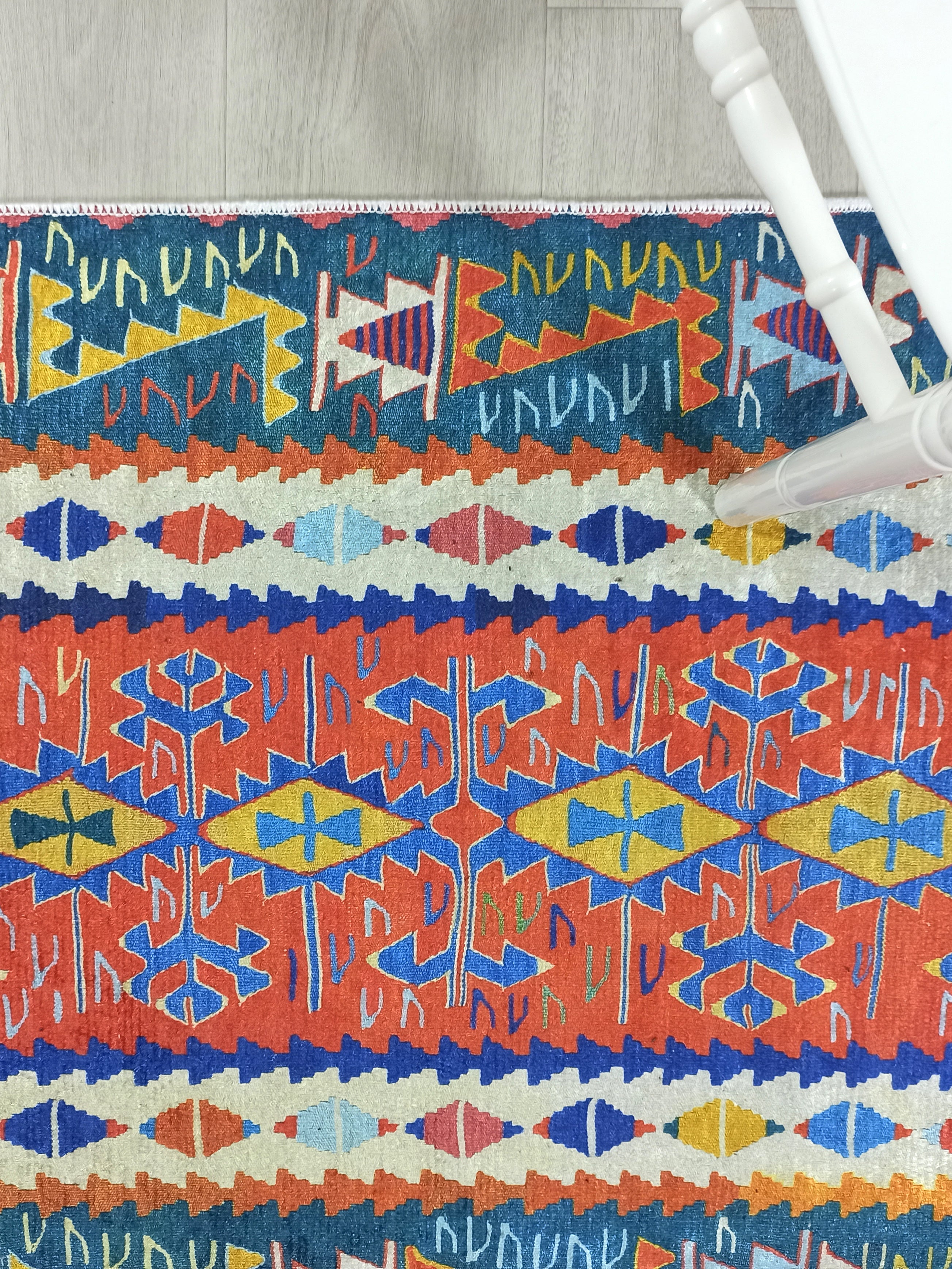 Kilim Style Runner & Rug, Multi Color Rug, Modern Home DΓ©cor