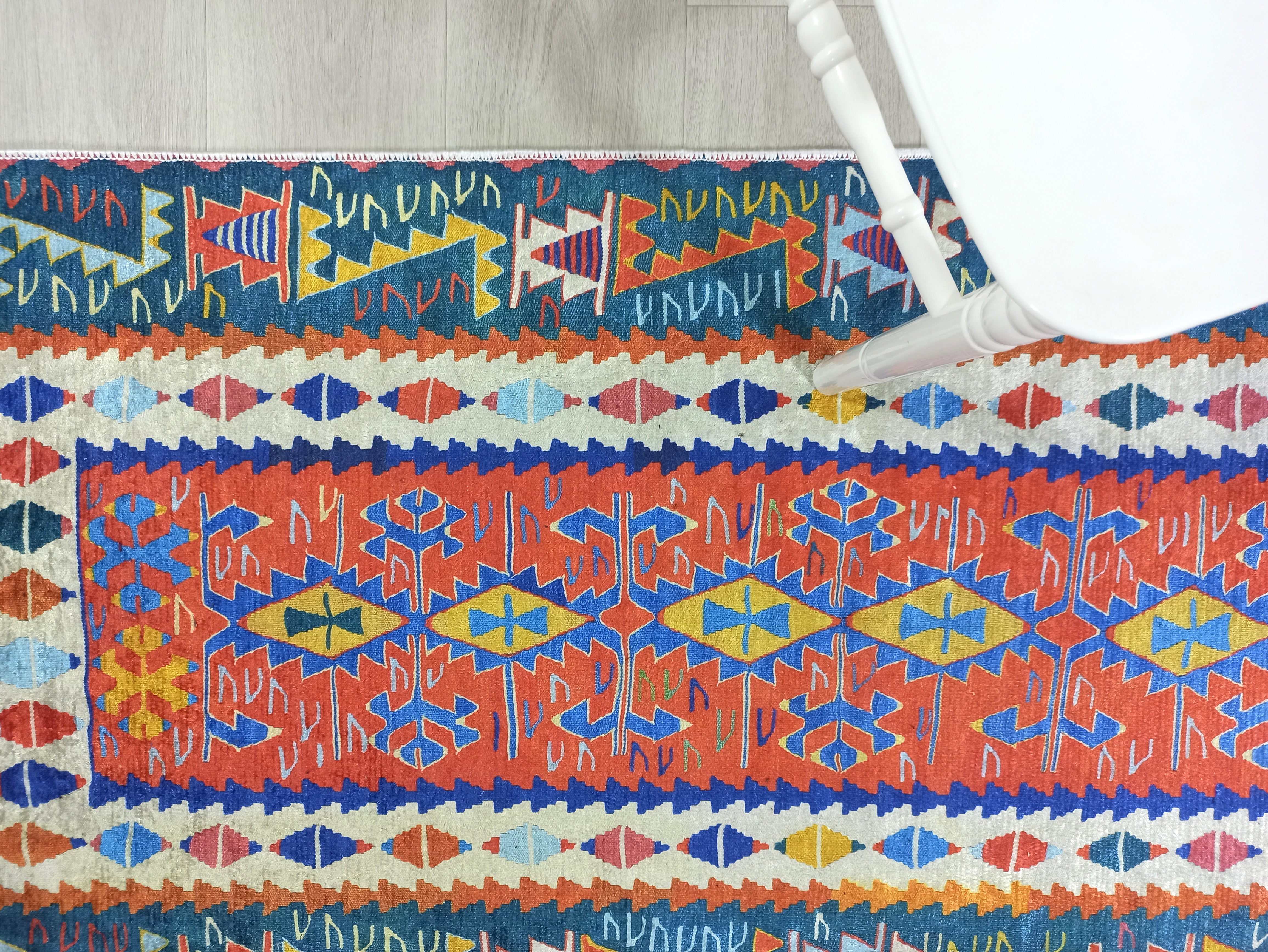 Kilim Style Runner & Rug, Multi Color Rug, Modern Home Décor