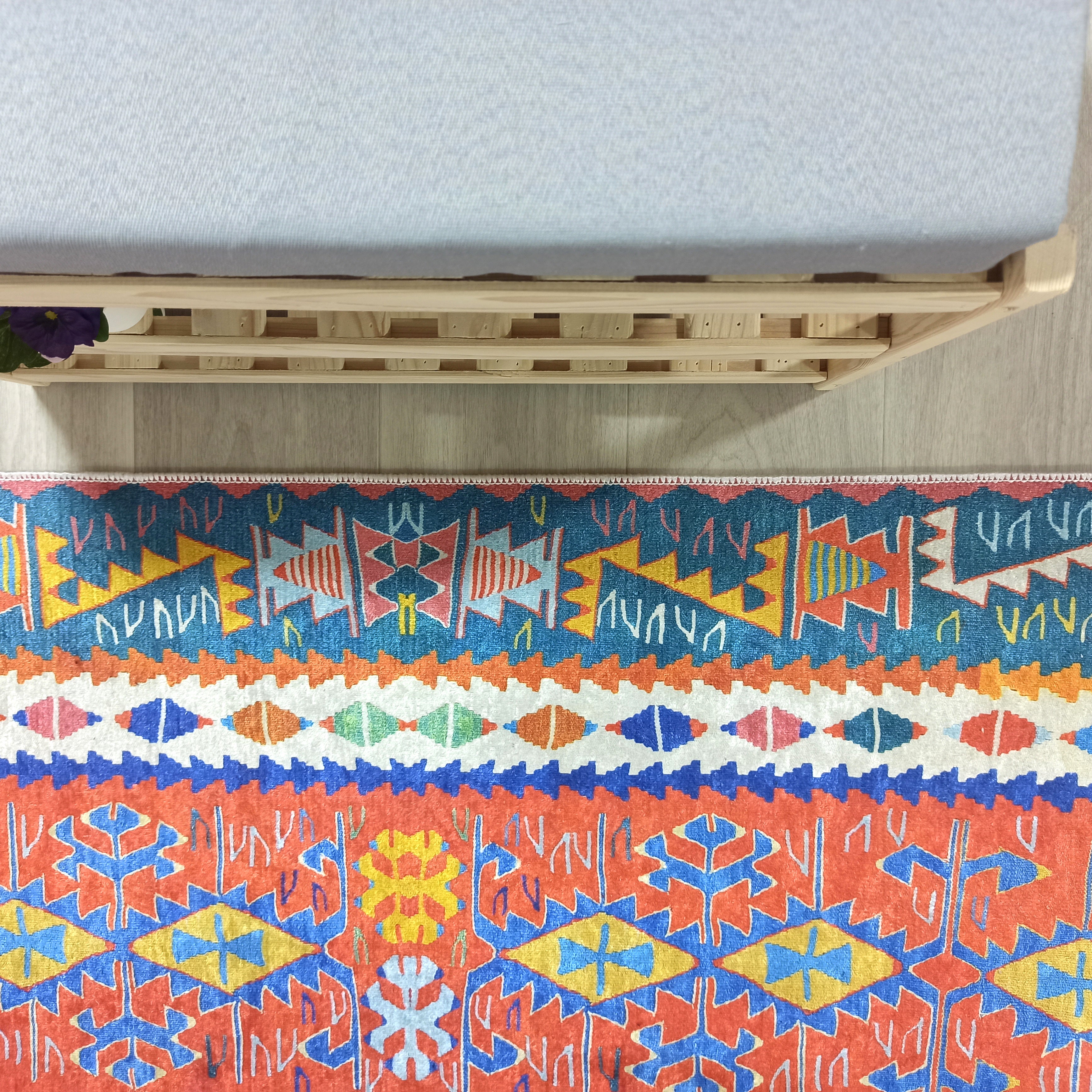 Kilim Style Runner & Rug, Multi Color Rug, Modern Home Décor