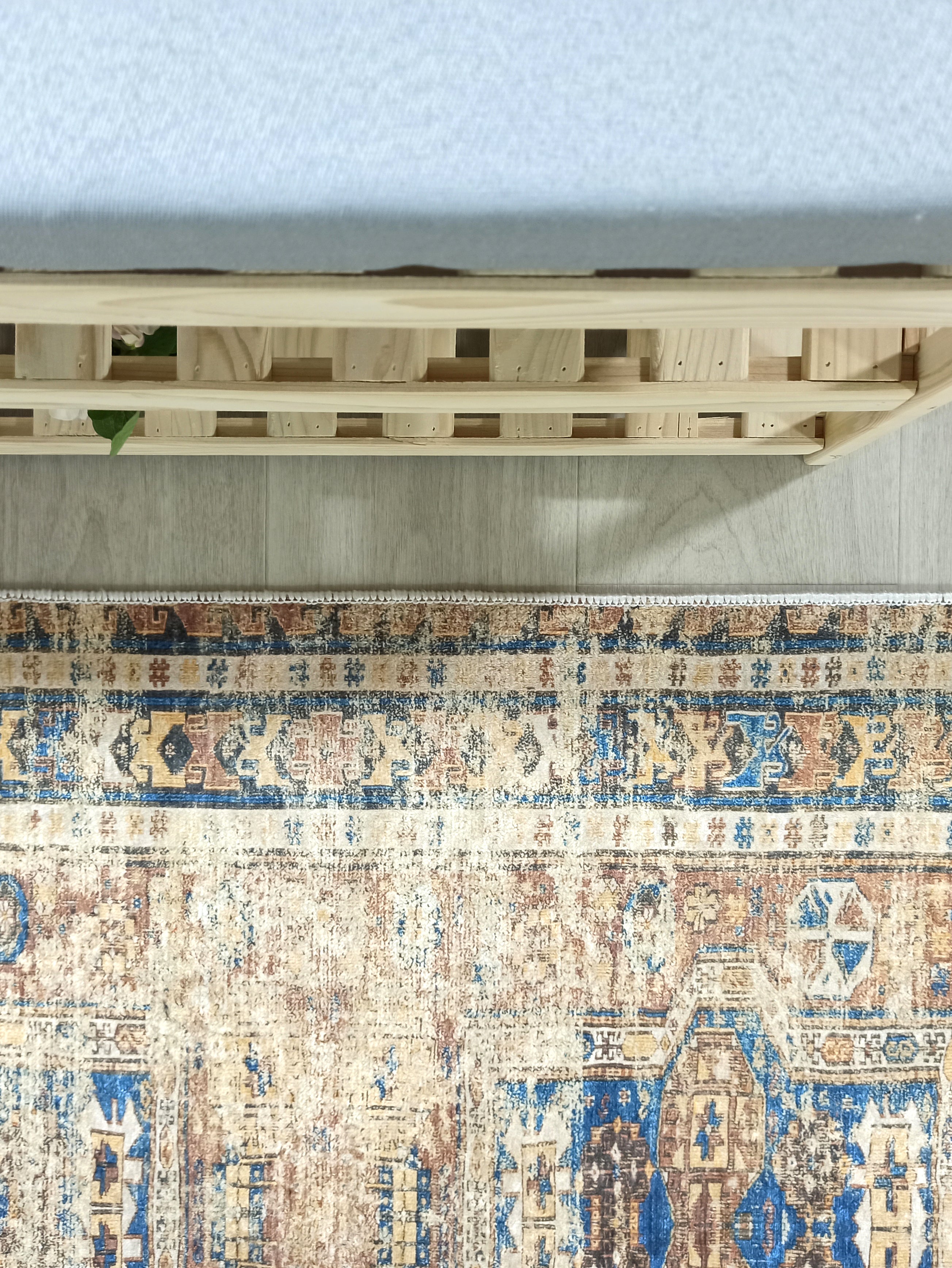 Persian Style Brown Beige Vintage Design Rug